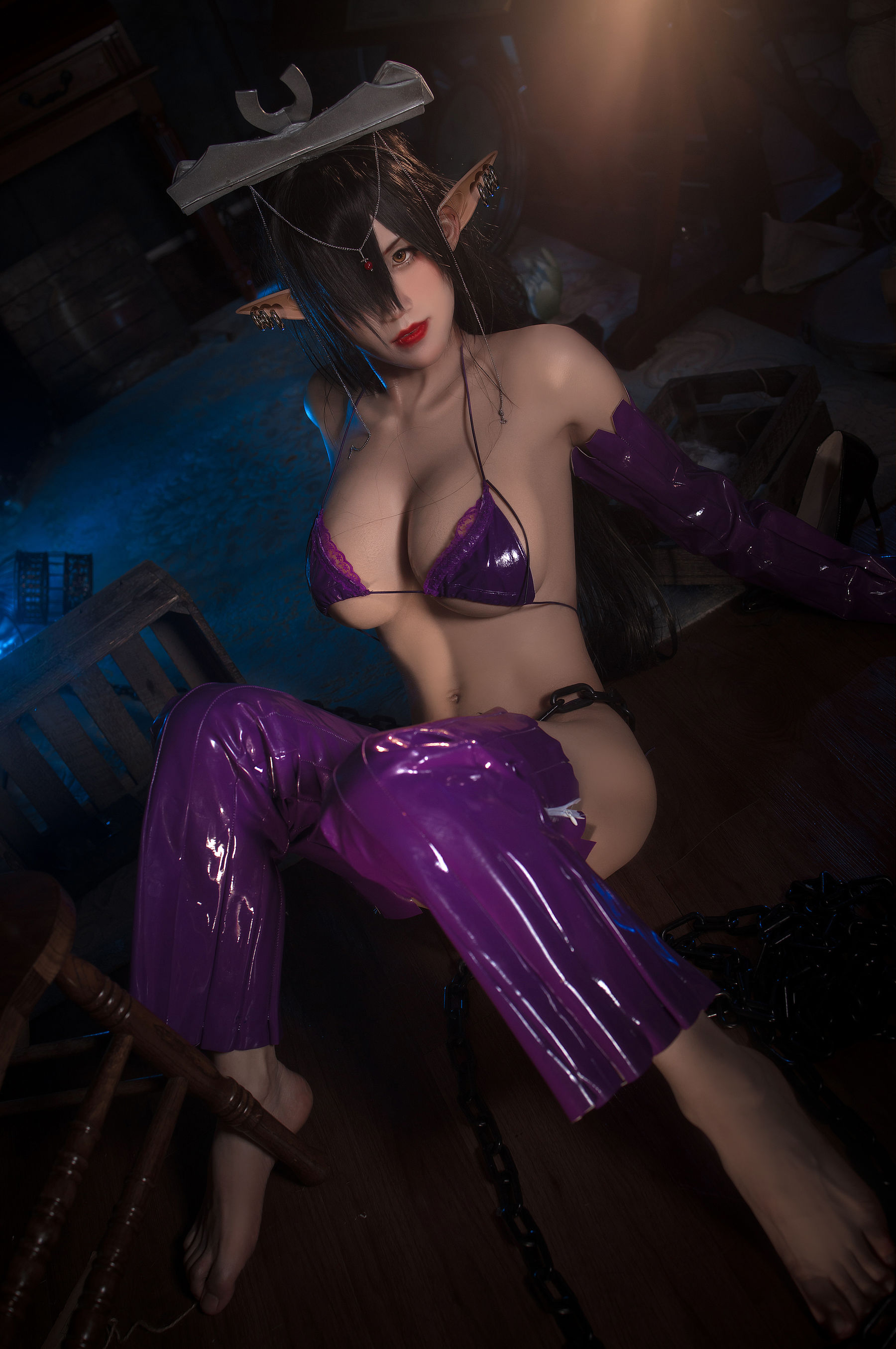 [网红COSER写真] 动漫博主桜满三时 - 黑兽奥利卡同人第11张