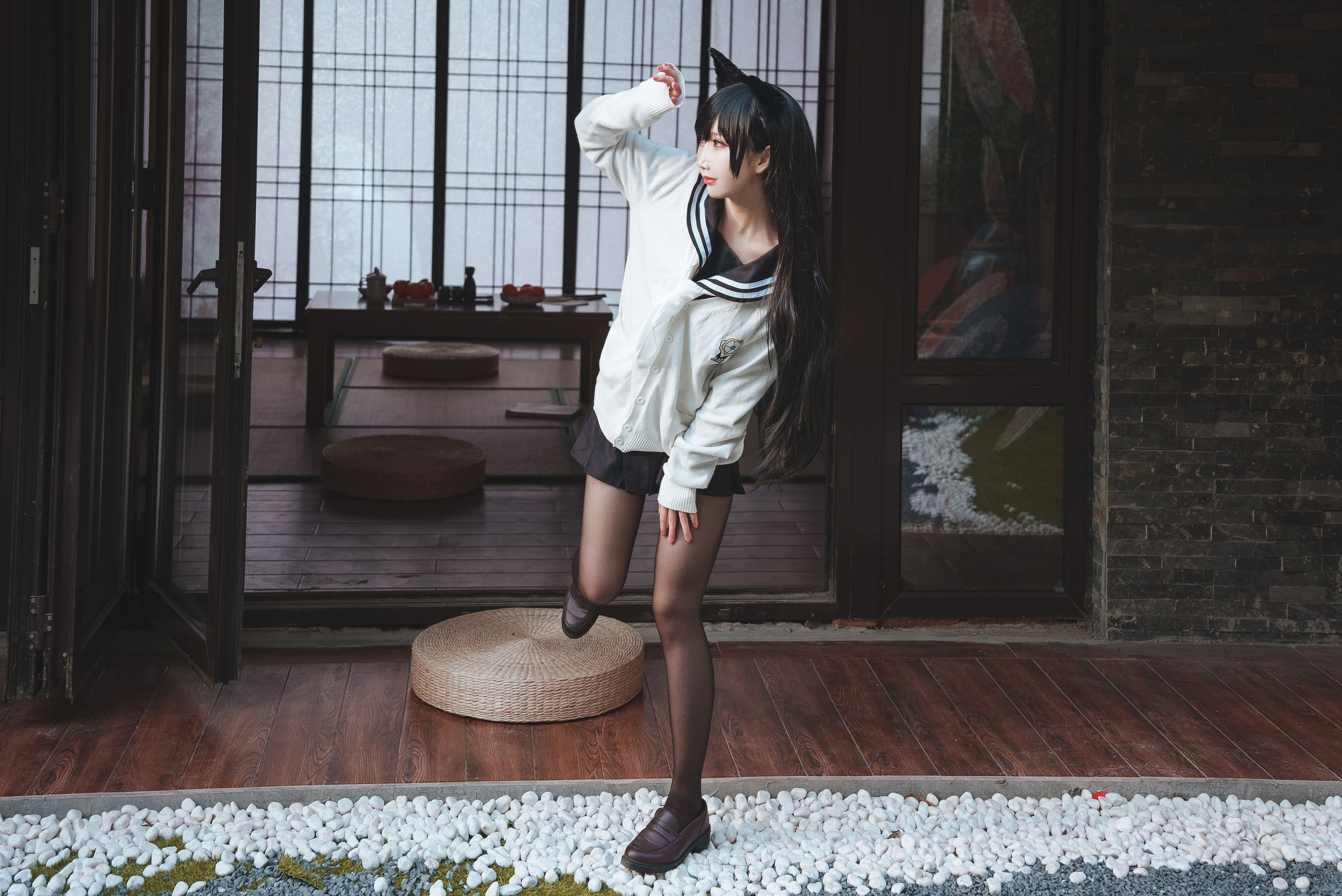 [网红COSER写真] 可爱人气Coser面饼仙儿 - 爱宕JK2第4张