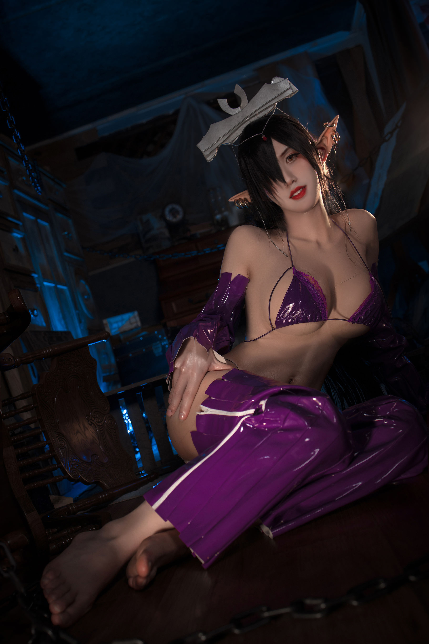 [网红COSER写真] 动漫博主桜满三时 - 黑兽奥利卡同人第6张