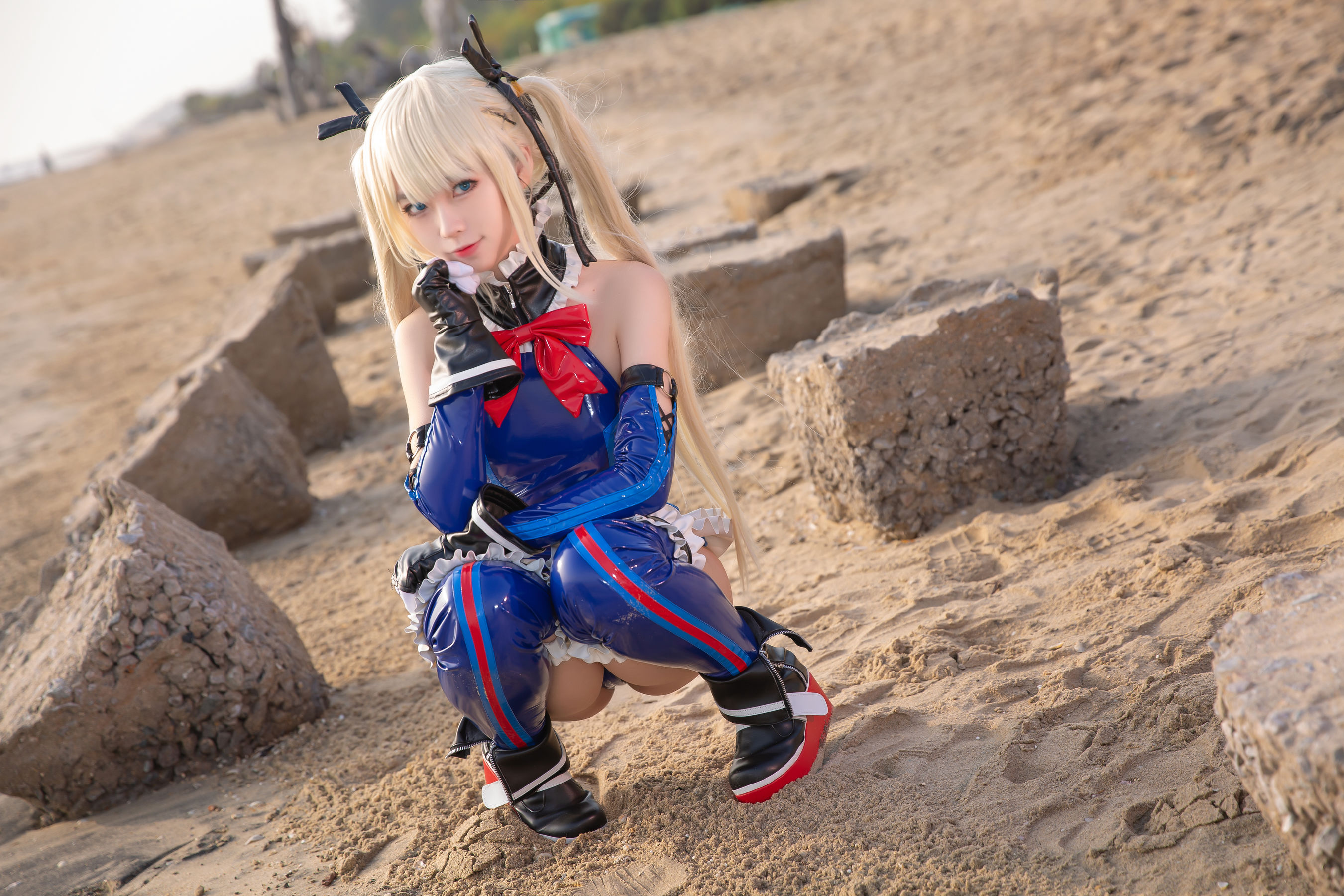 [网红COSER写真] 动漫博主G44不会受伤 - 玛丽连体衣第9张