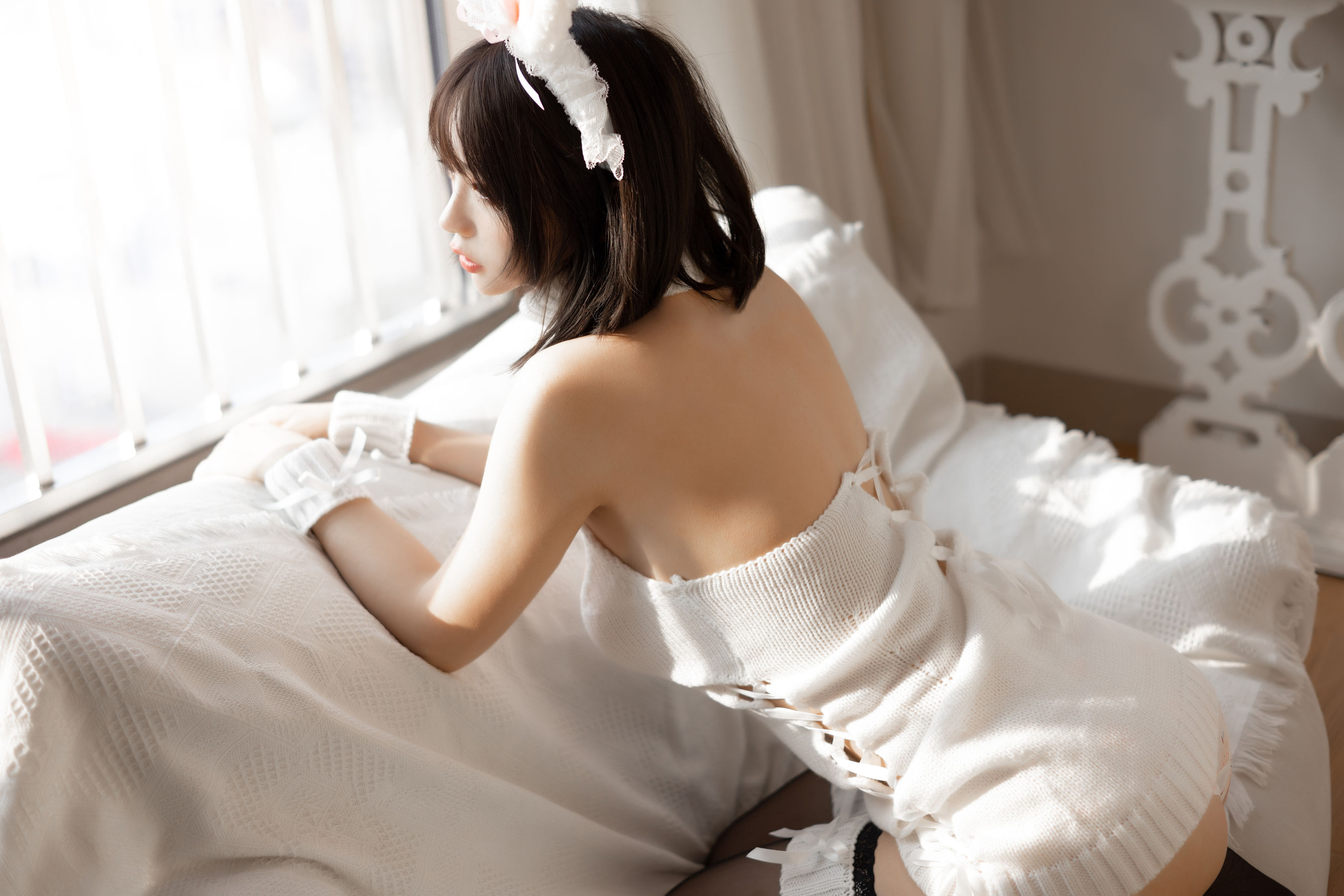 [COS福利] 疯猫ss - 白色毛衣第12张