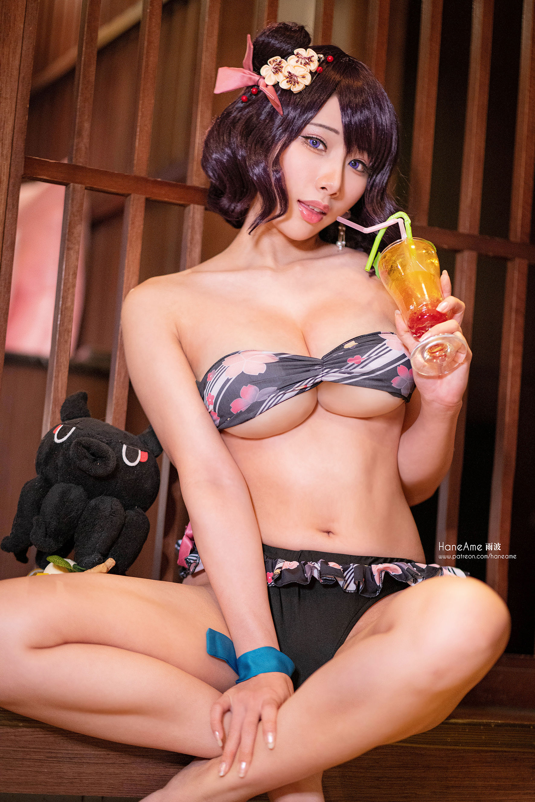 [COS福利] Hane Ame 雨波写真 - 北斋泳装第3张