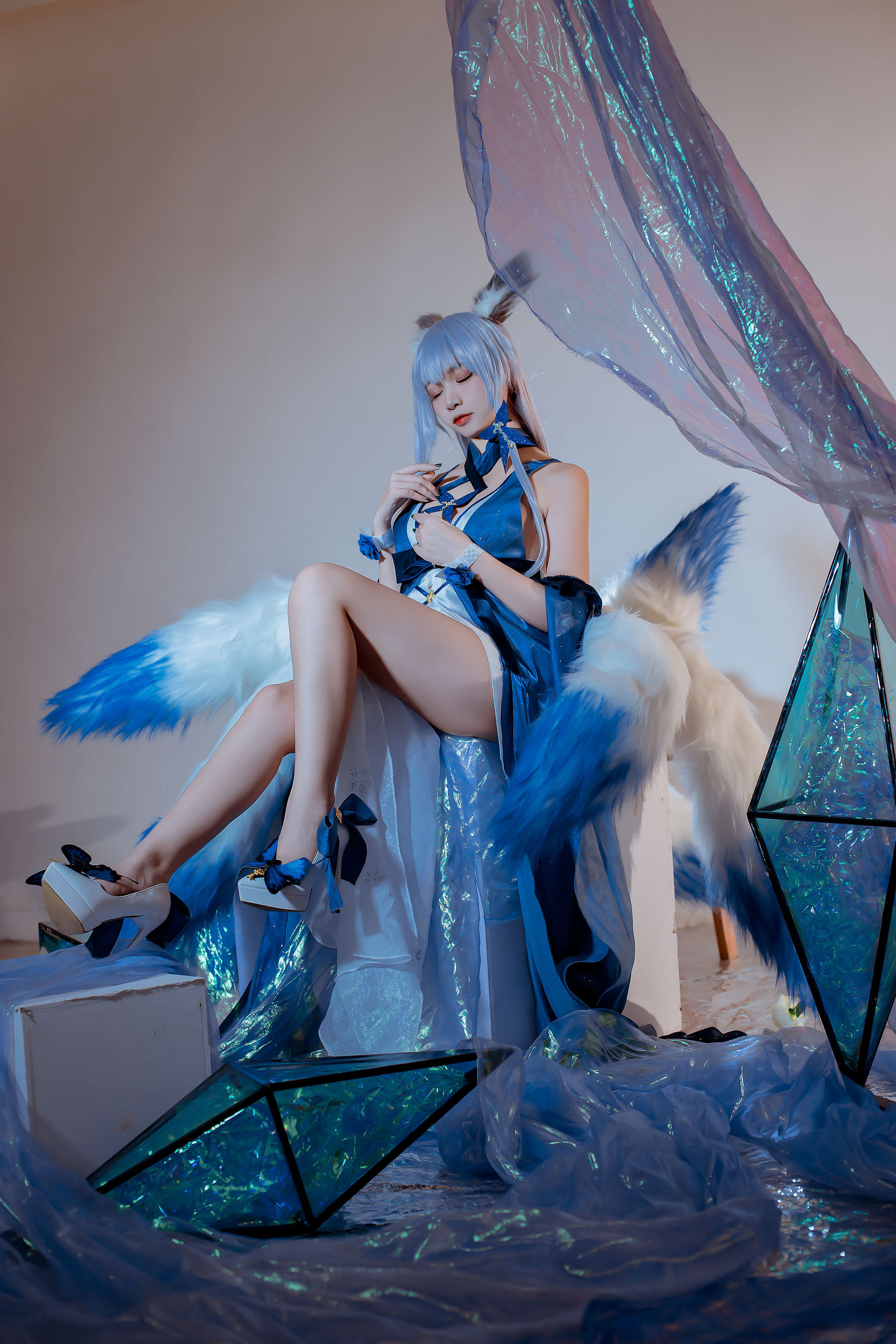 [COS福利] 人气Coser二佐Nisa - 碧蓝信浓礼服第3张