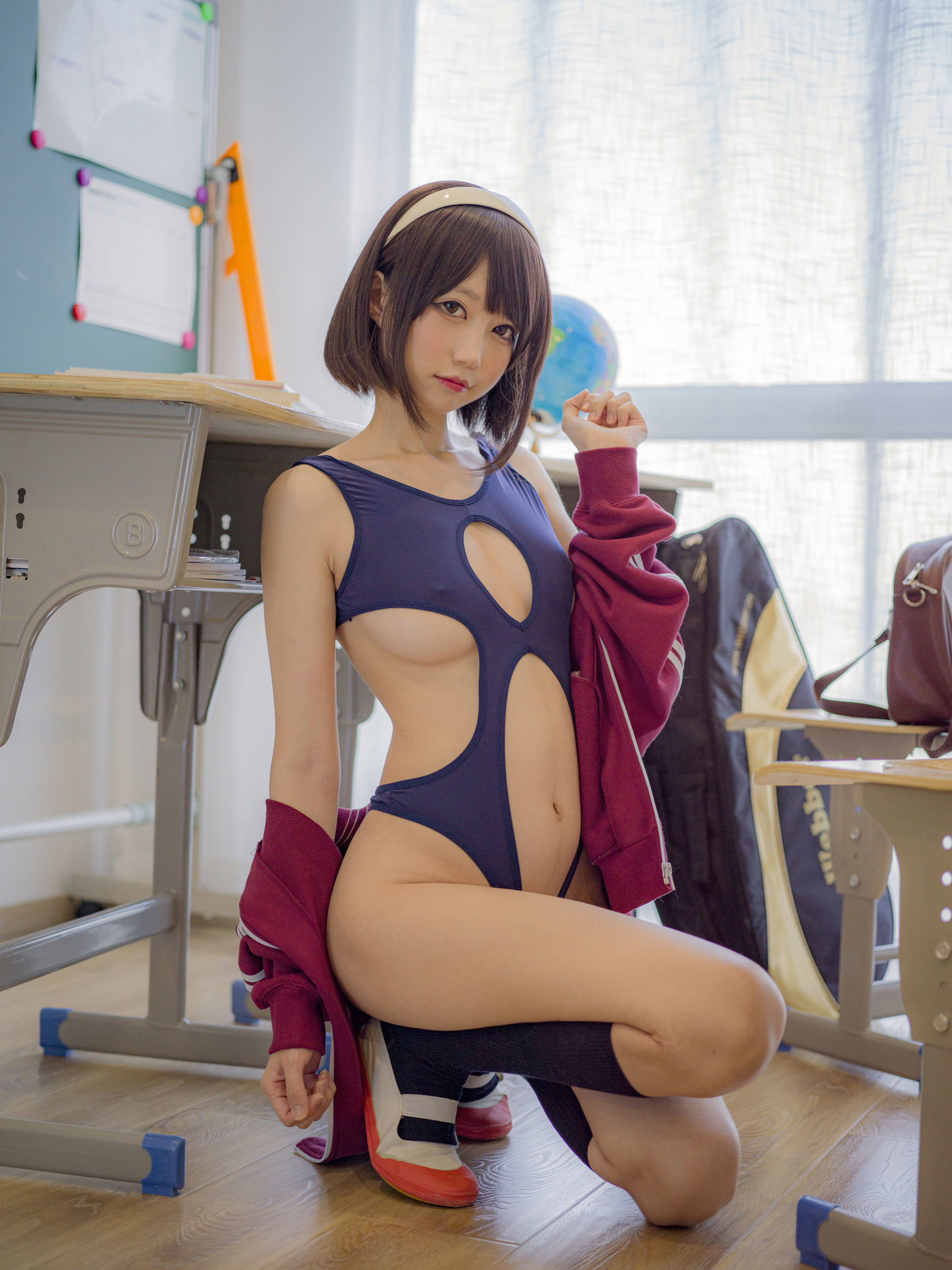 [网红COSER] NAGISA魔物喵 - 教室内的死库水第31张