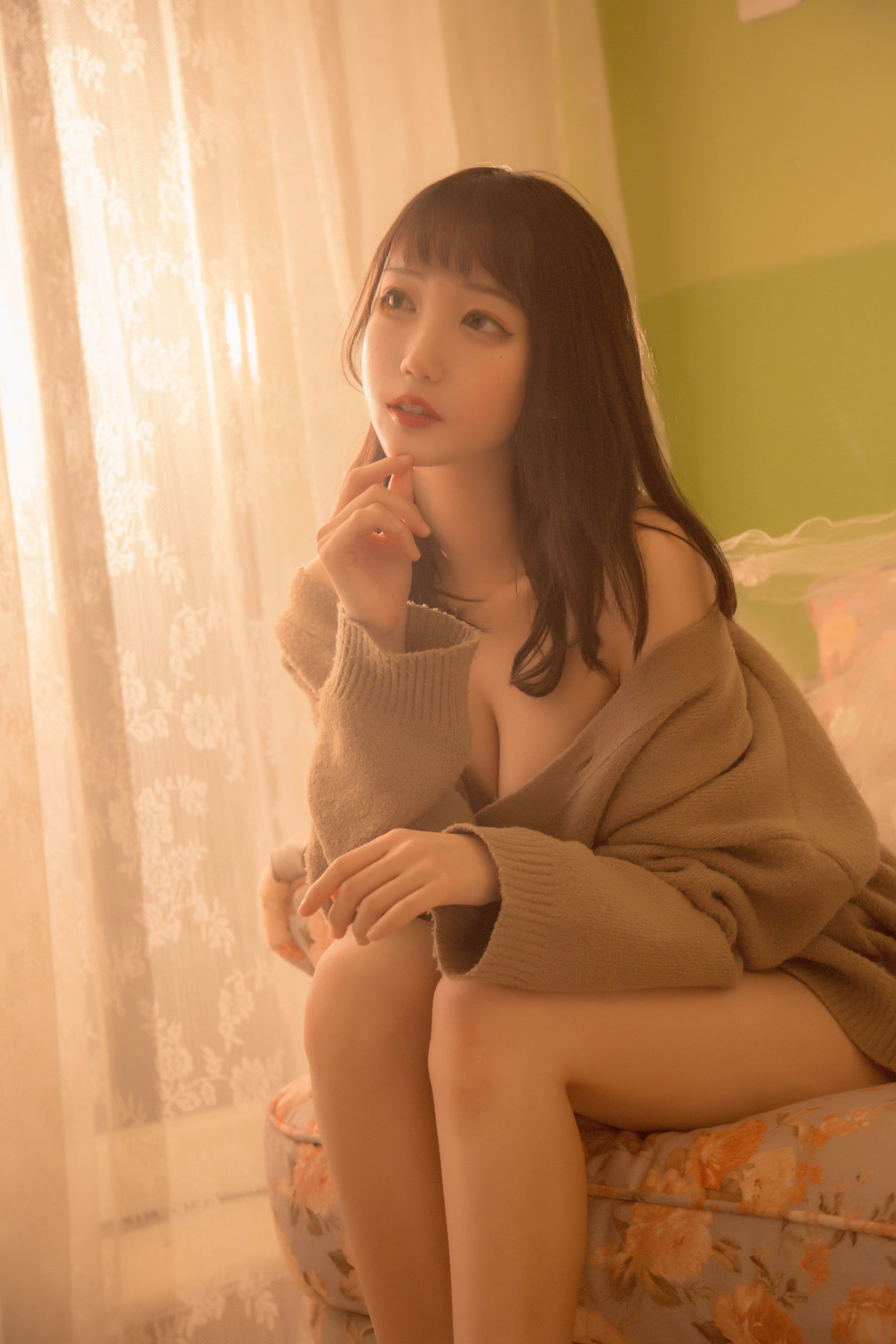 [网红COSER] 周叽是可爱兔兔 - 复古毛衣第7张