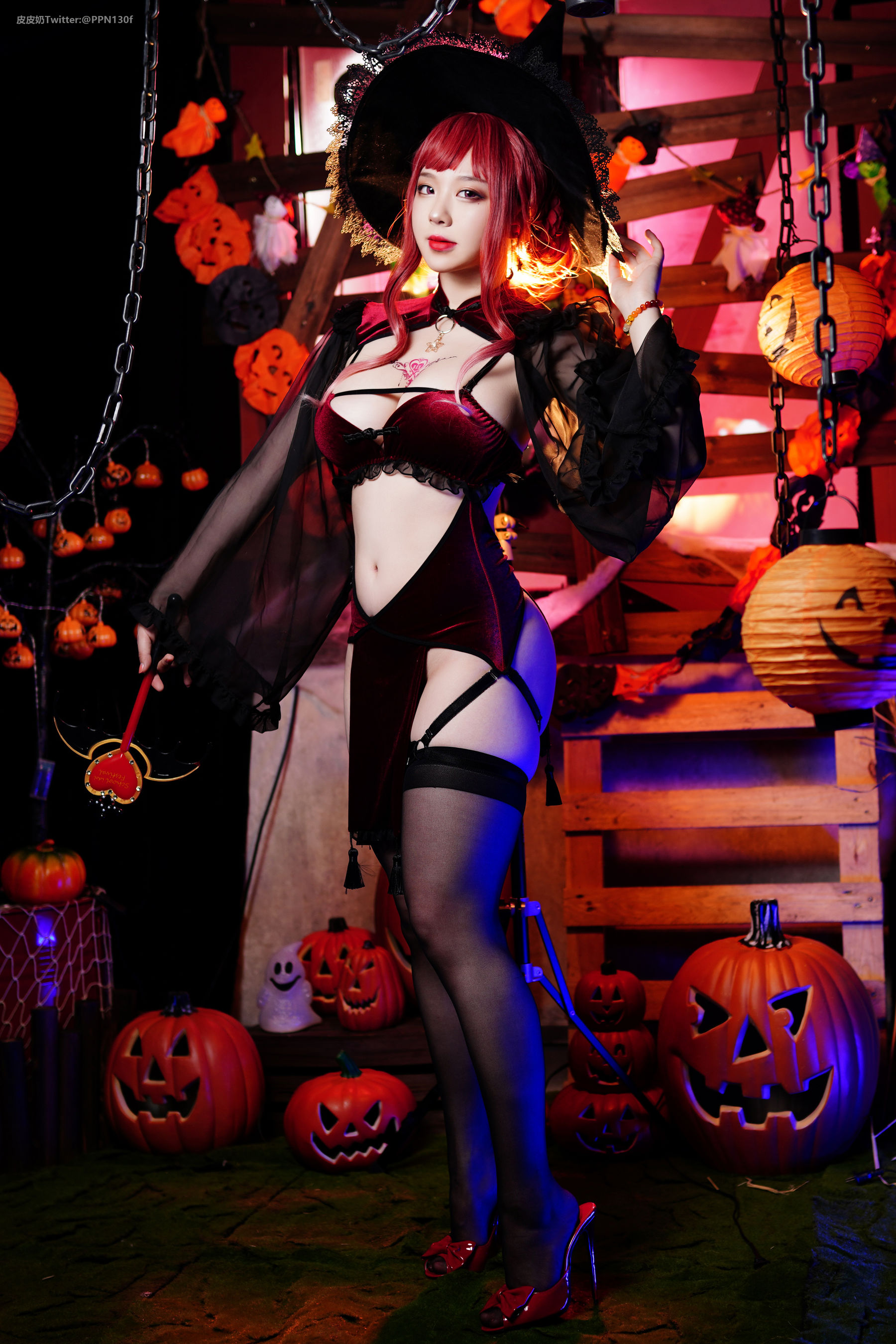[福利COS] 皮皮奶可可爱了啦 - 万圣节女巫第1张