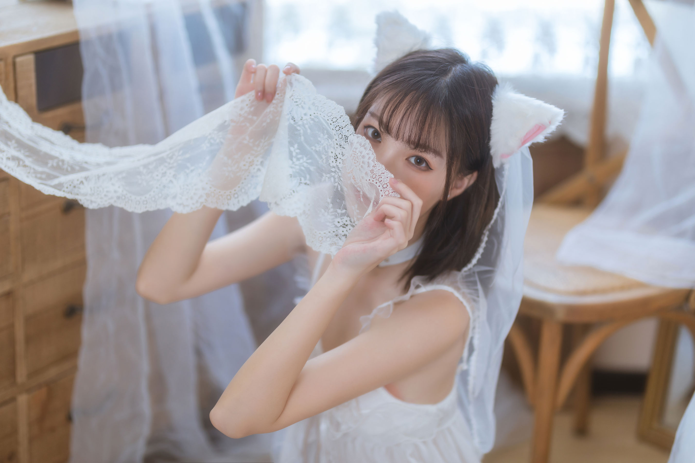 [福利COS] 许岚 - 少女白色裙第5张