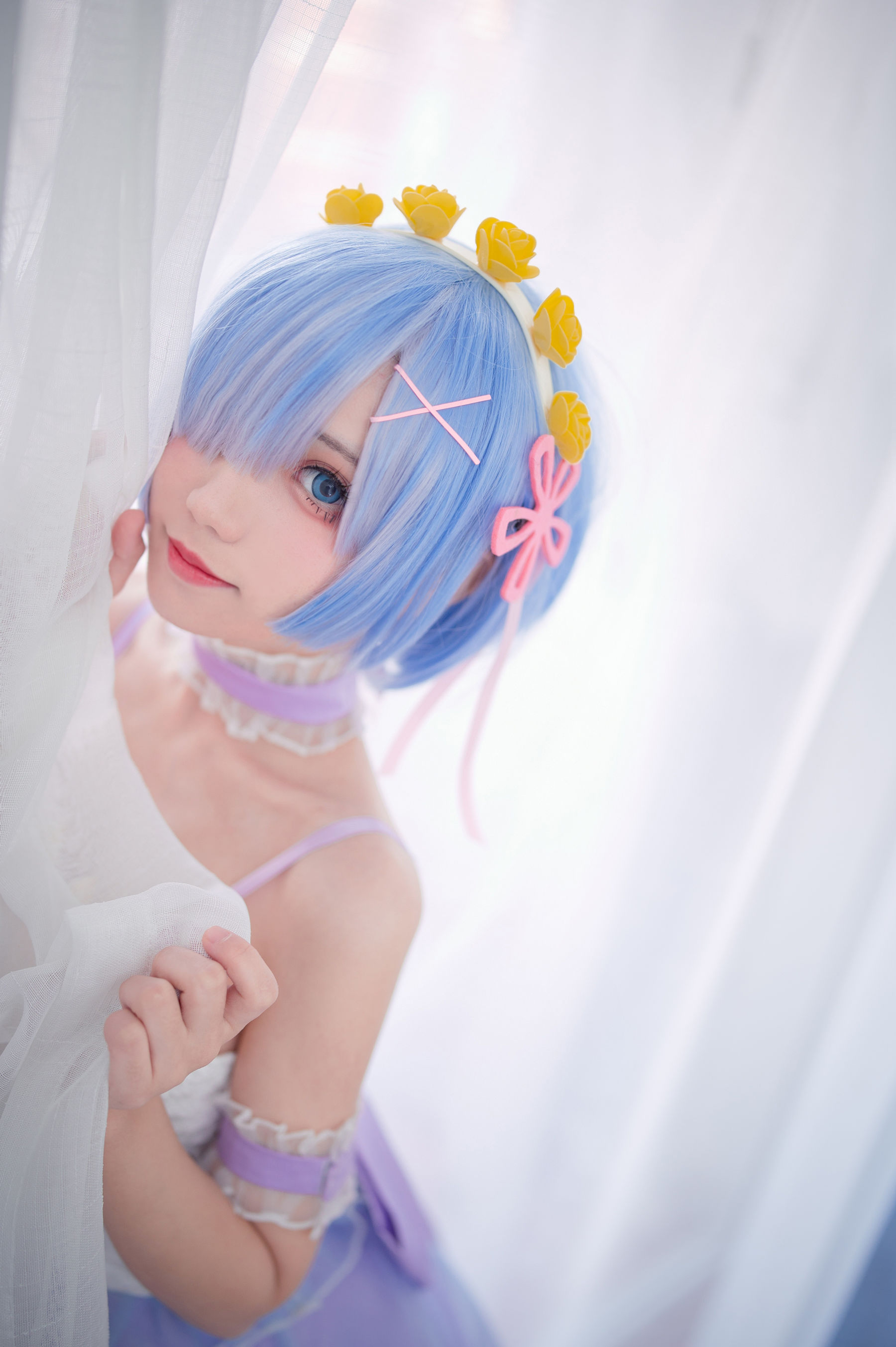 [福利COS] 花柒Hana - 天使蕾姆第7张