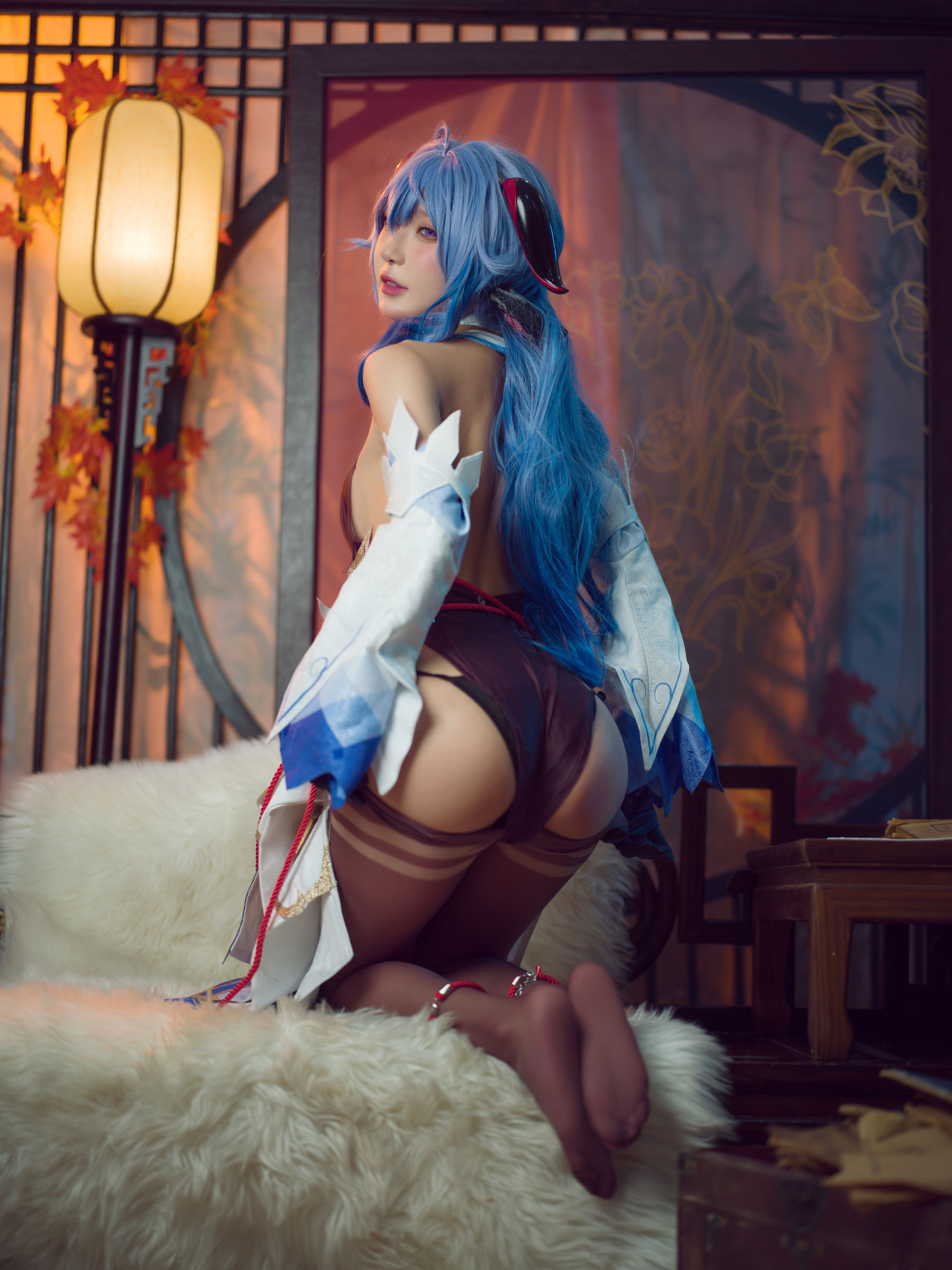 [福利COS] 动漫博主阿包也是兔娘 - 舰长 原神甘雨第8张