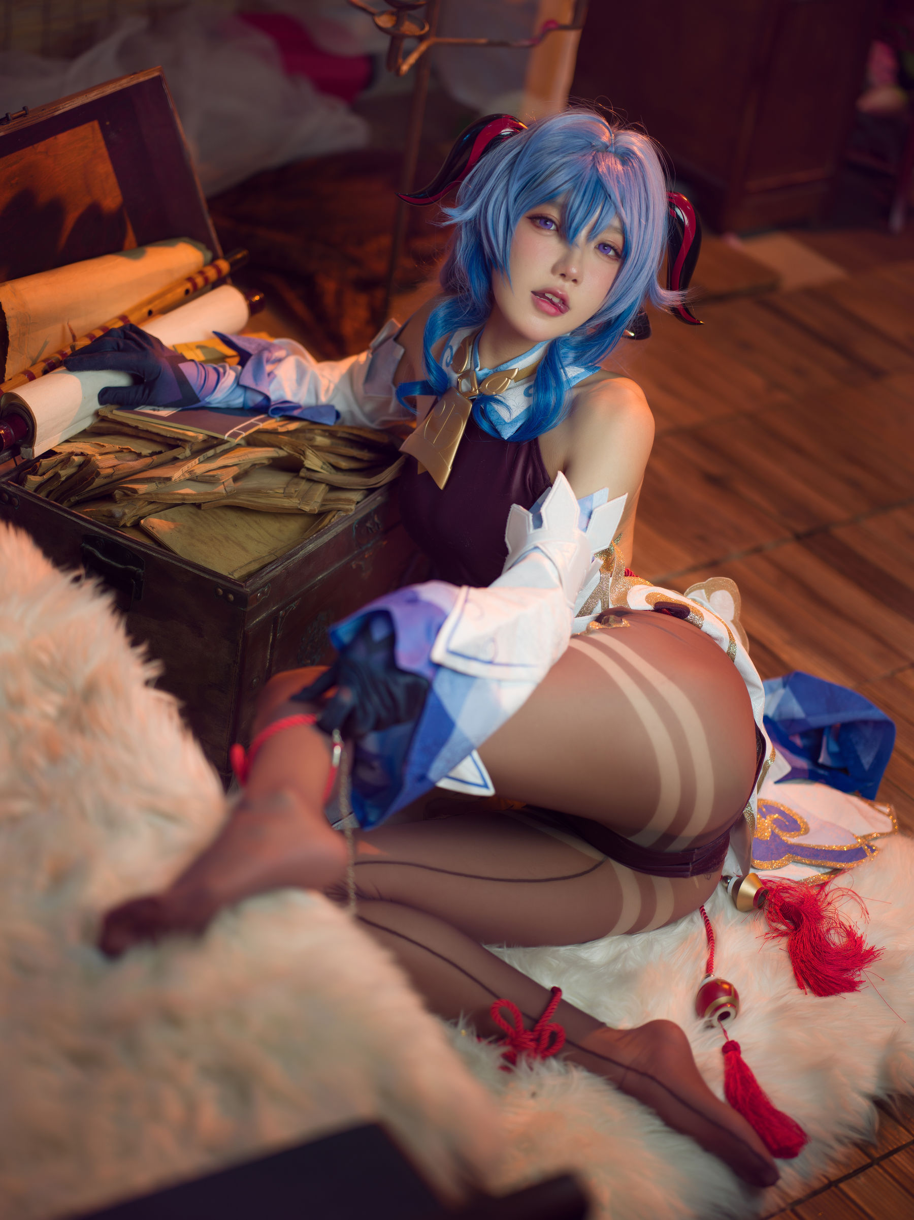 [福利COS] 动漫博主阿包也是兔娘 - 舰长 原神甘雨第10张