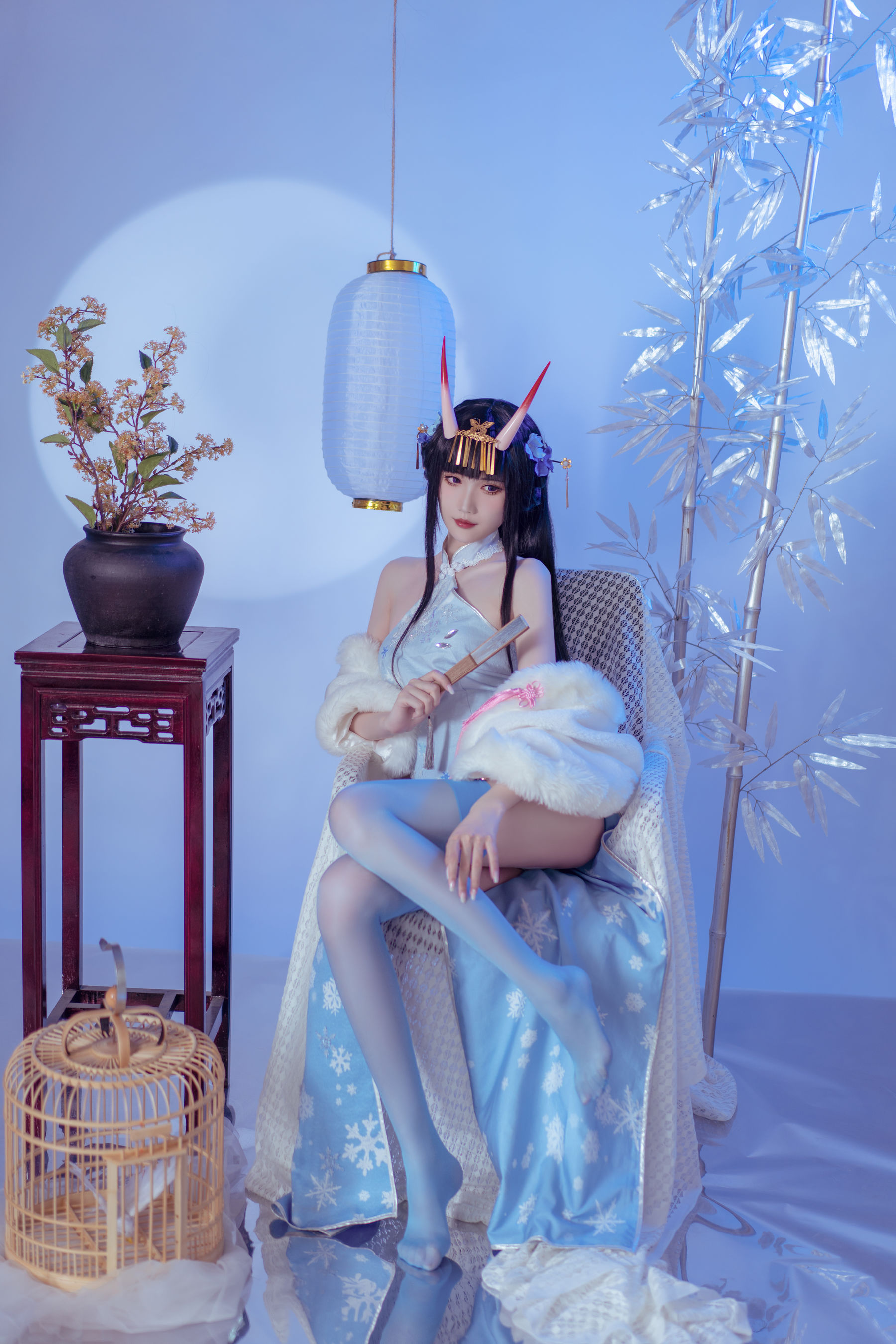 [网红COS] 花兮_honoka - 能代 冬雪沁香第1张