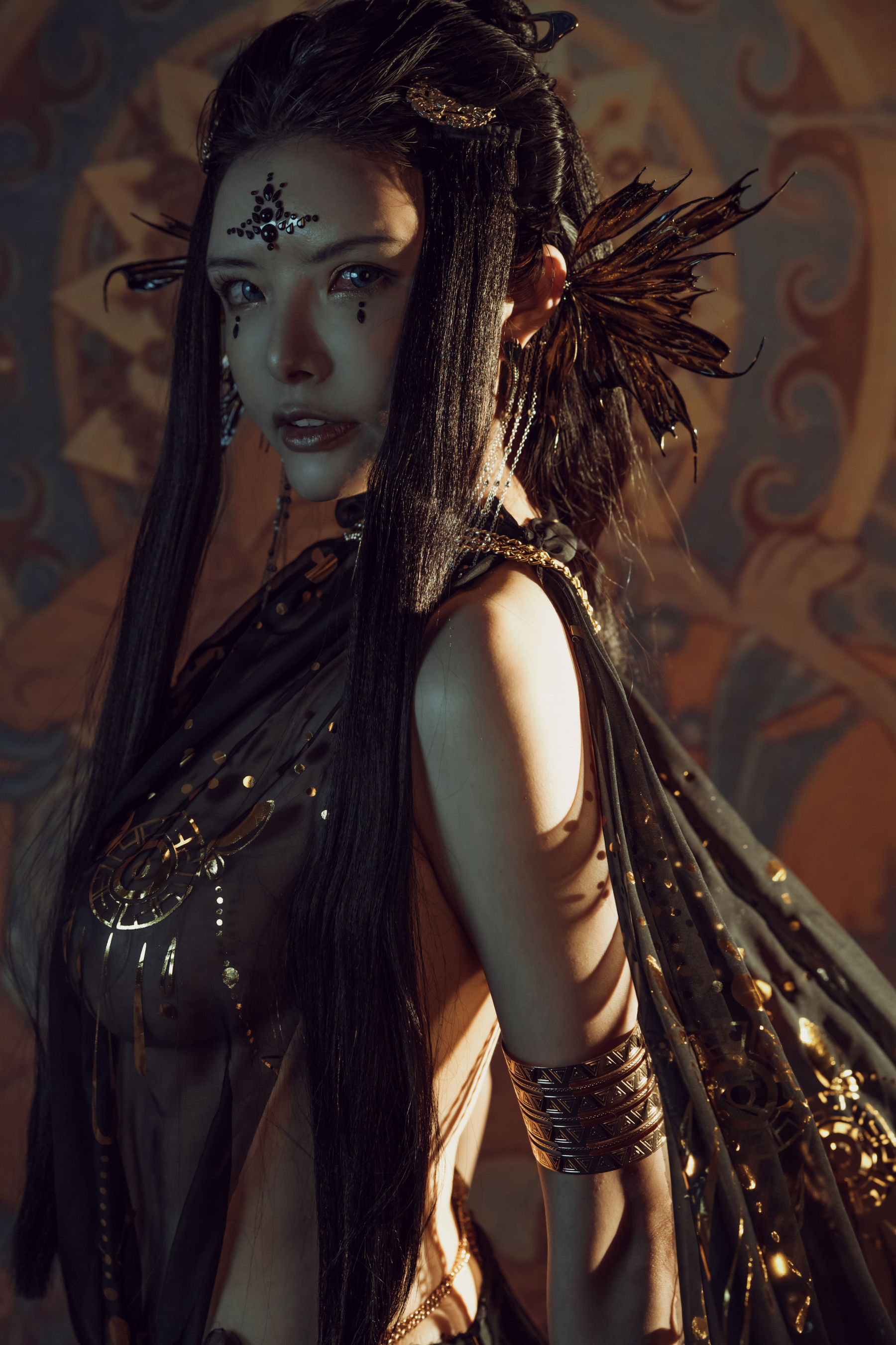 [网红COS] 秋和柯基(夏小秋秋秋) - 黑敦煌第3张