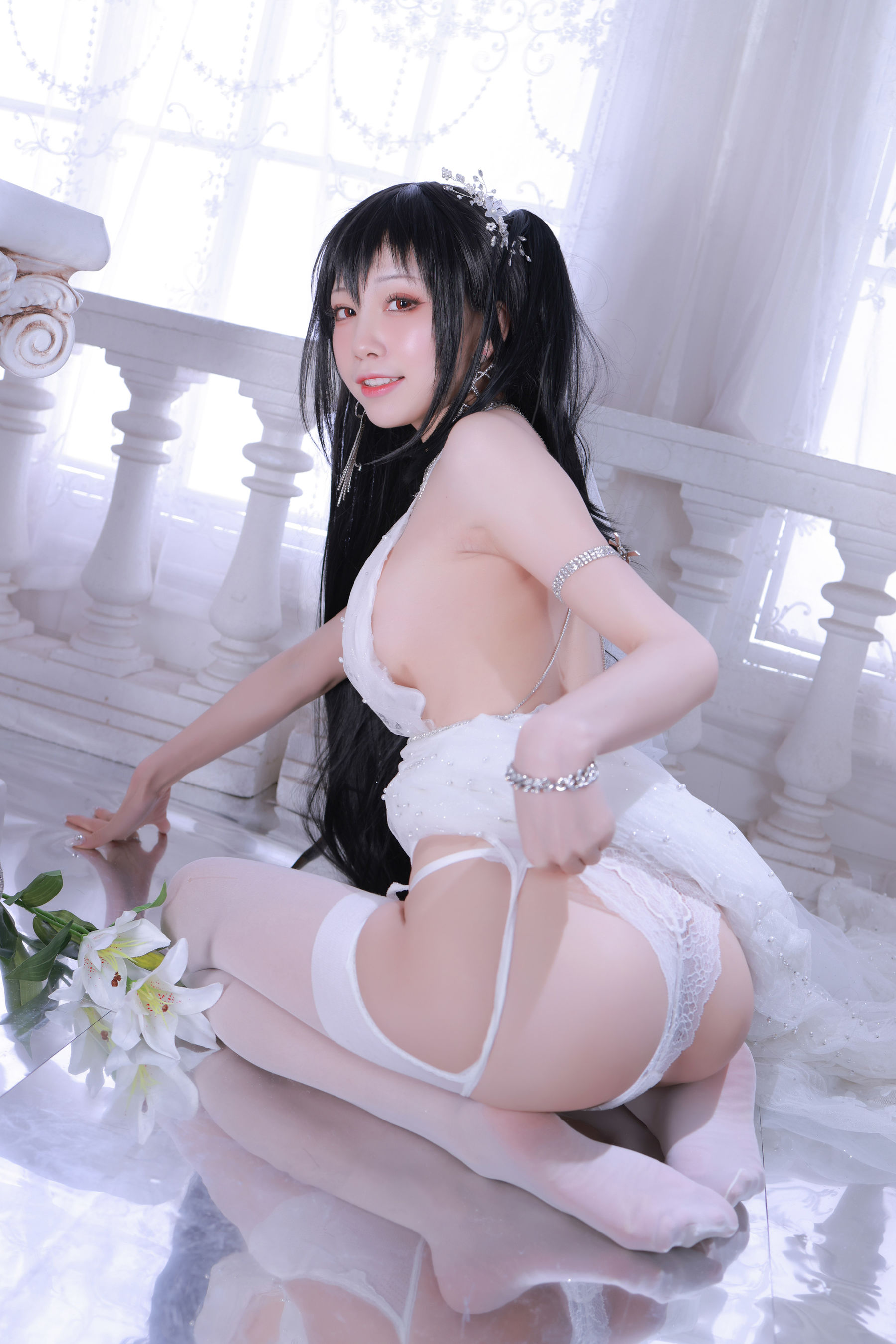 [网红COS] 动漫博主水淼aqua - 大凤婚纱第22张