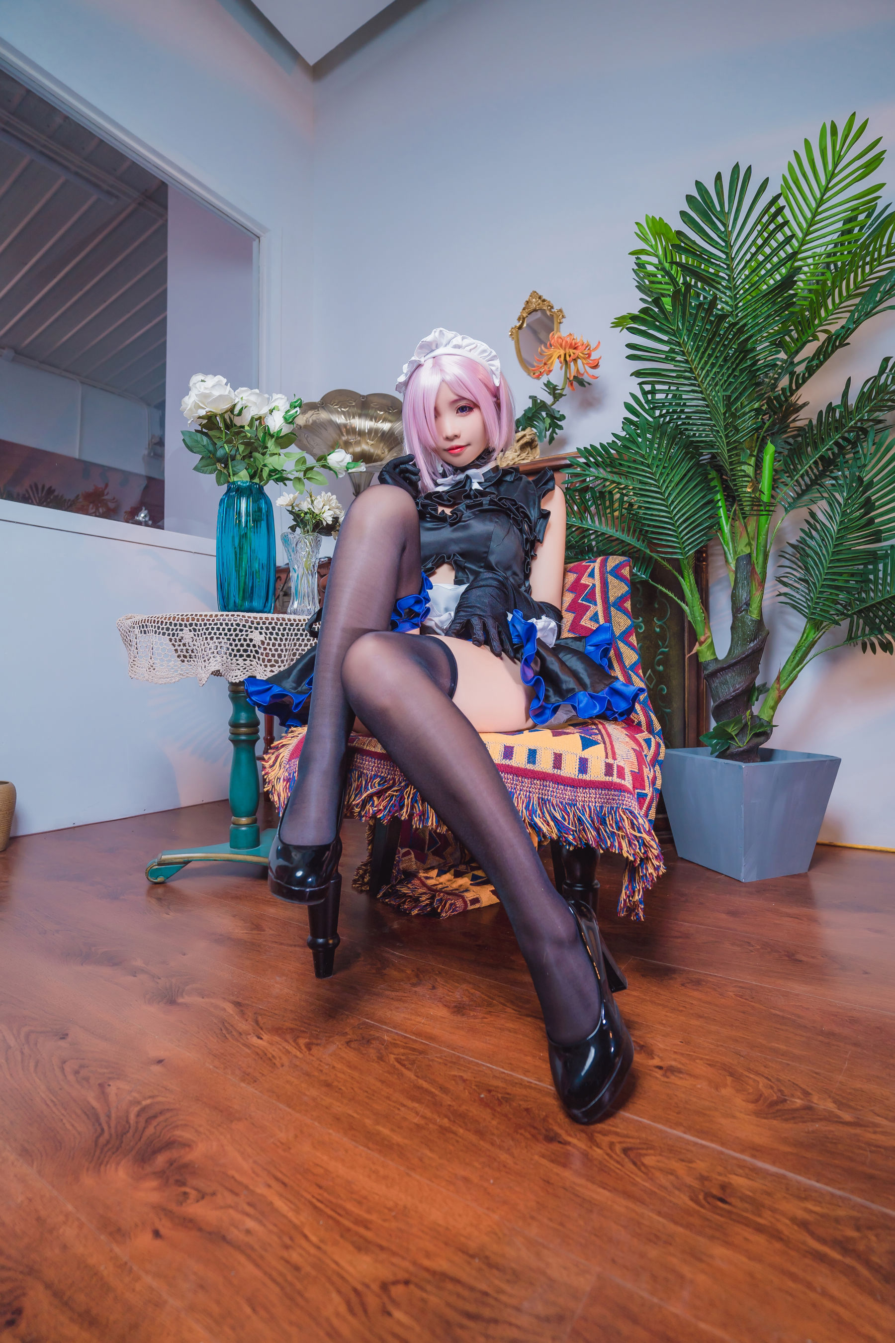 [网红COS] 动漫博主墨玉-M - 玛修女仆第8张