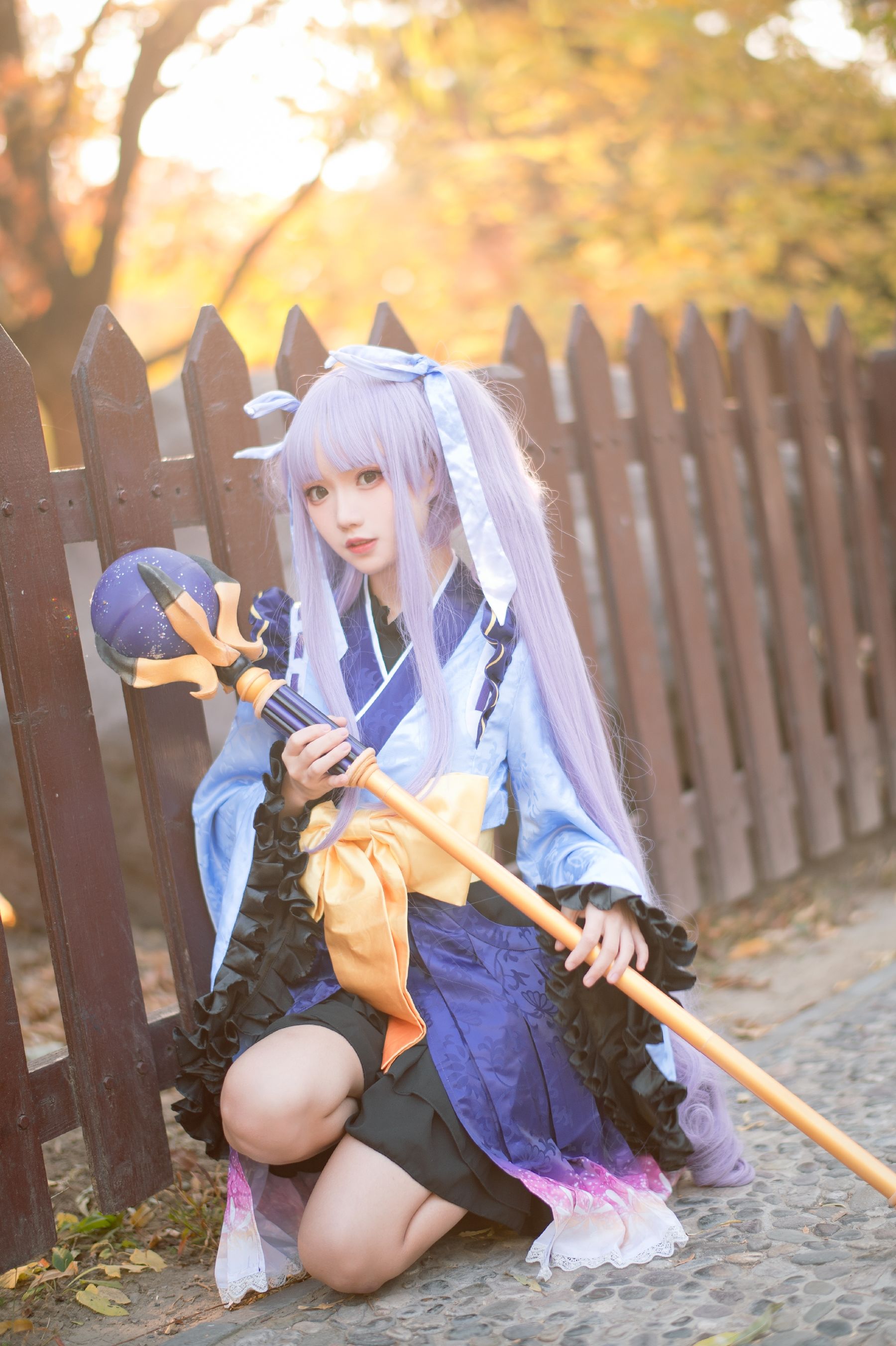 [网红COS] 花柒Hana - 镜华小仓唯第3张