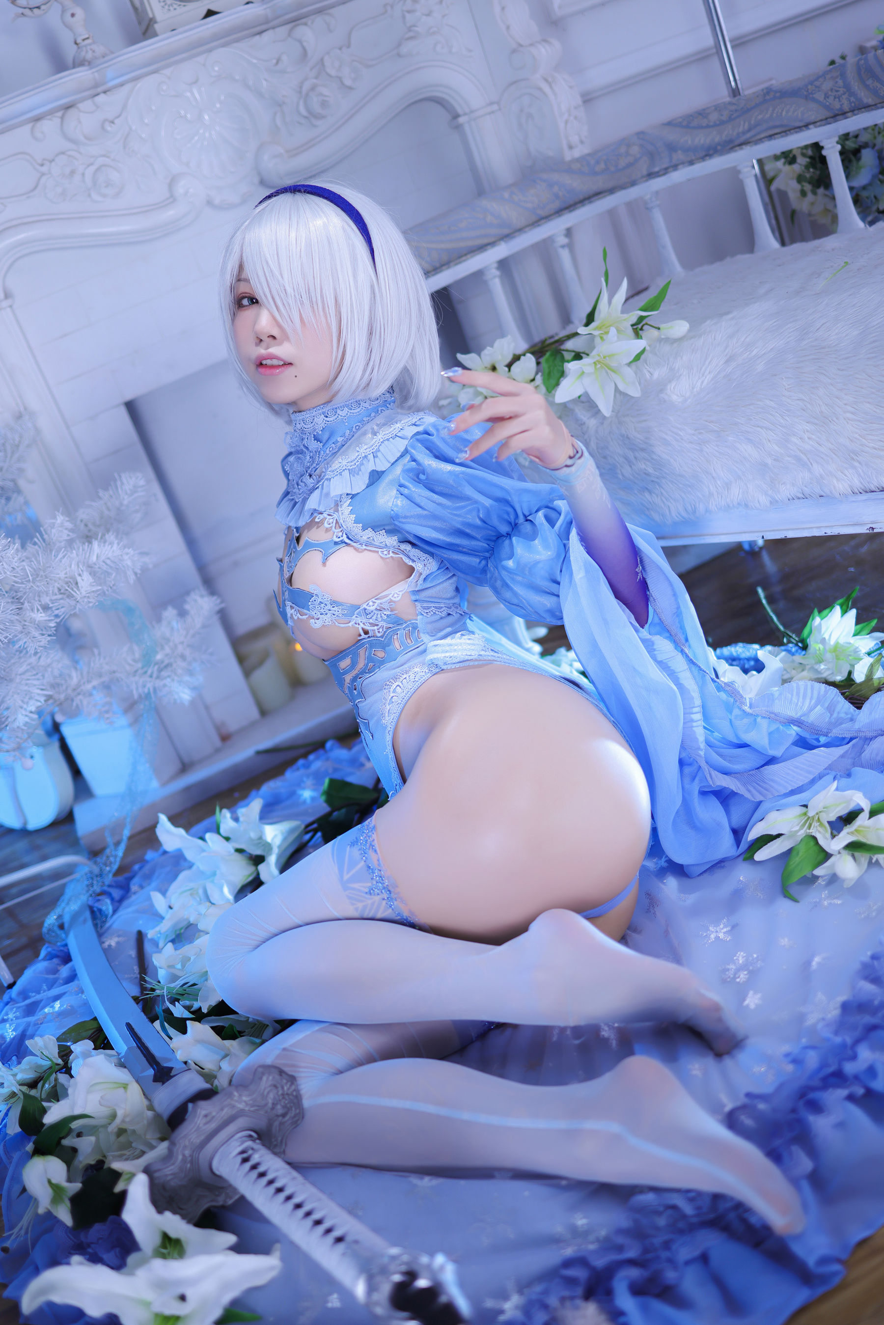 [网红COS] 动漫博主水淼aqua - 冰雪2B-1第18张