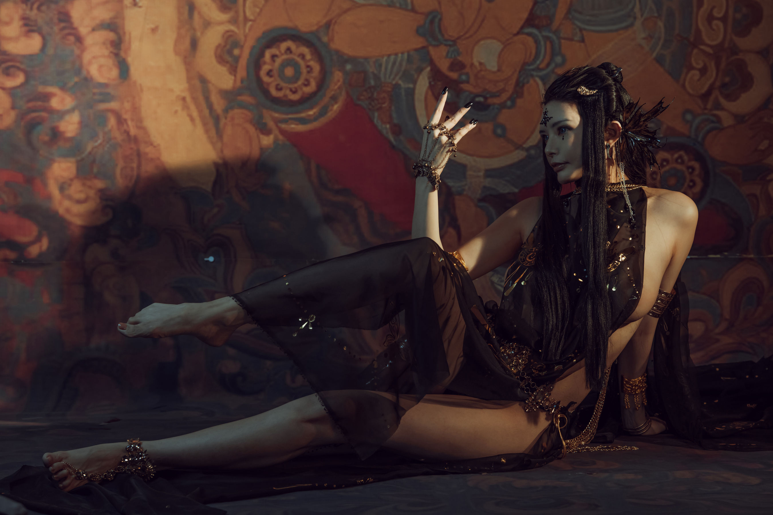 [网红COS] 秋和柯基(夏小秋秋秋) - 黑敦煌第8张