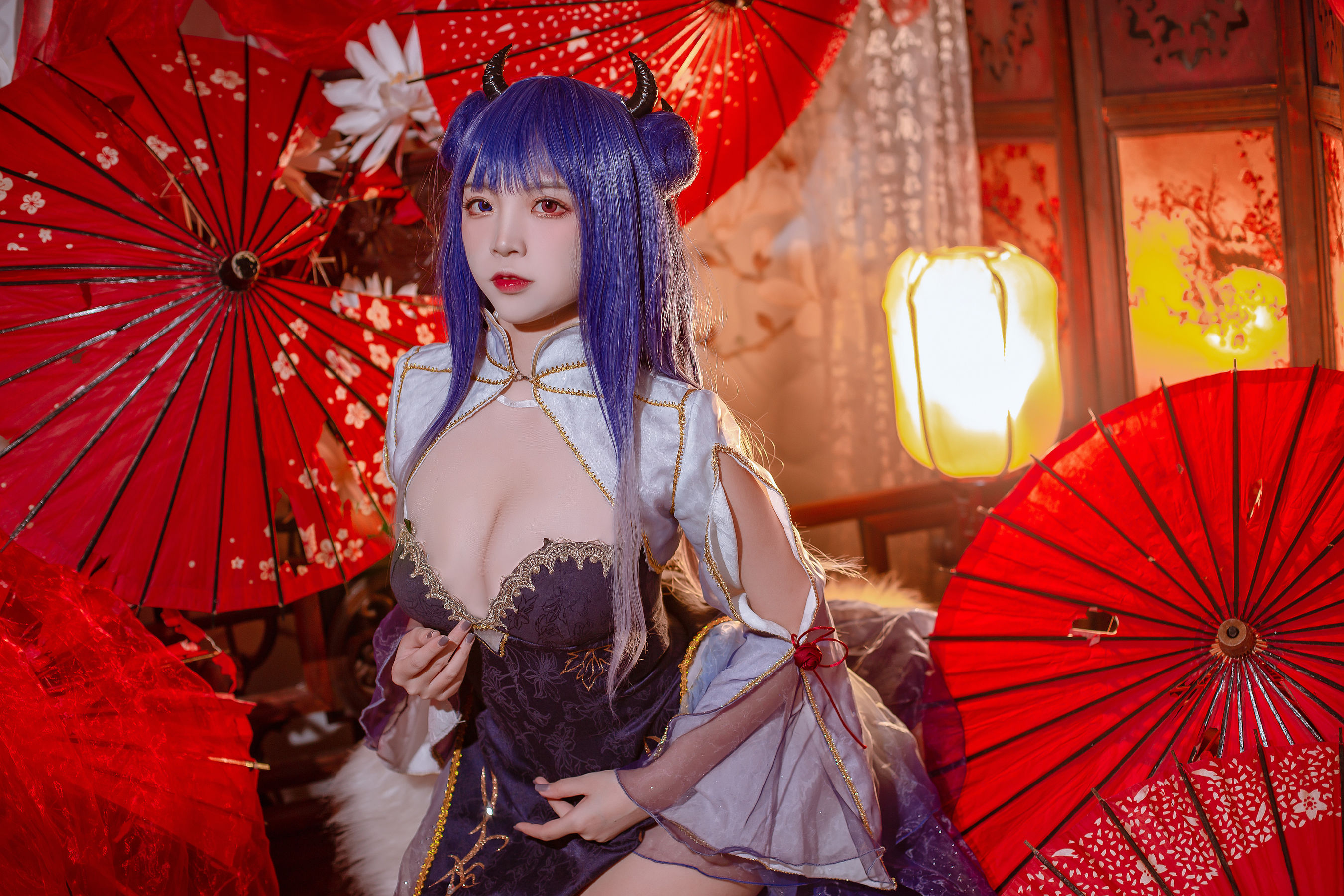 [福利COS] 人气Coser二佐Nisa - 碧蓝 伊吹旗袍第9张