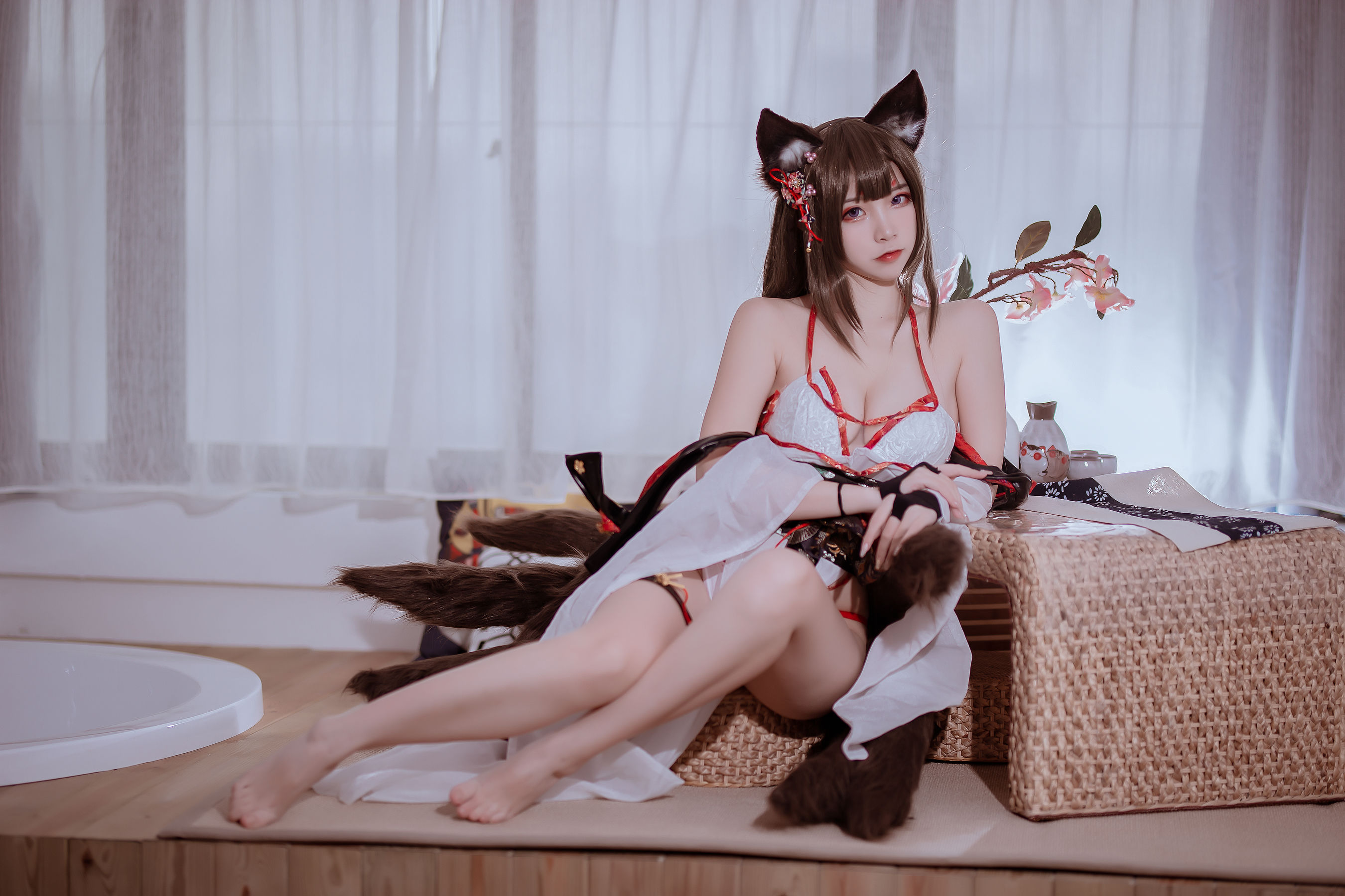 [福利COS] 人气Coser二佐Nisa - 碧蓝 天城泳装第5张