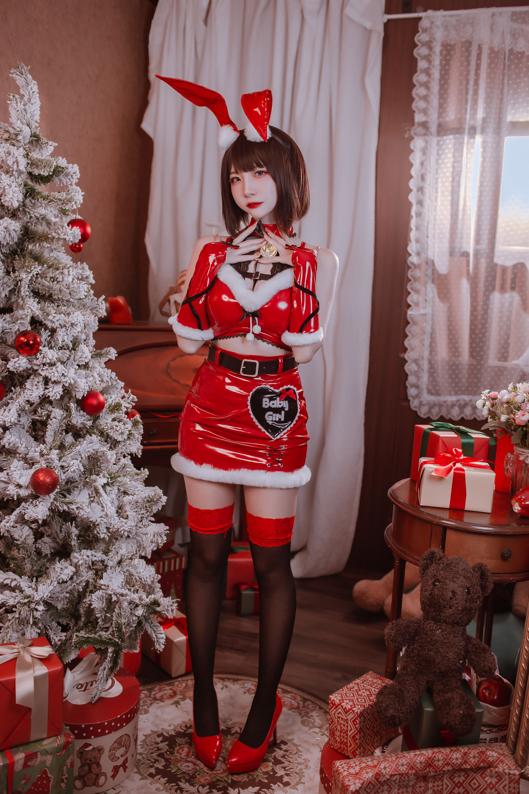 [福利COS] 人气Coser二佐Nisa - 圣诞佐佐第3张