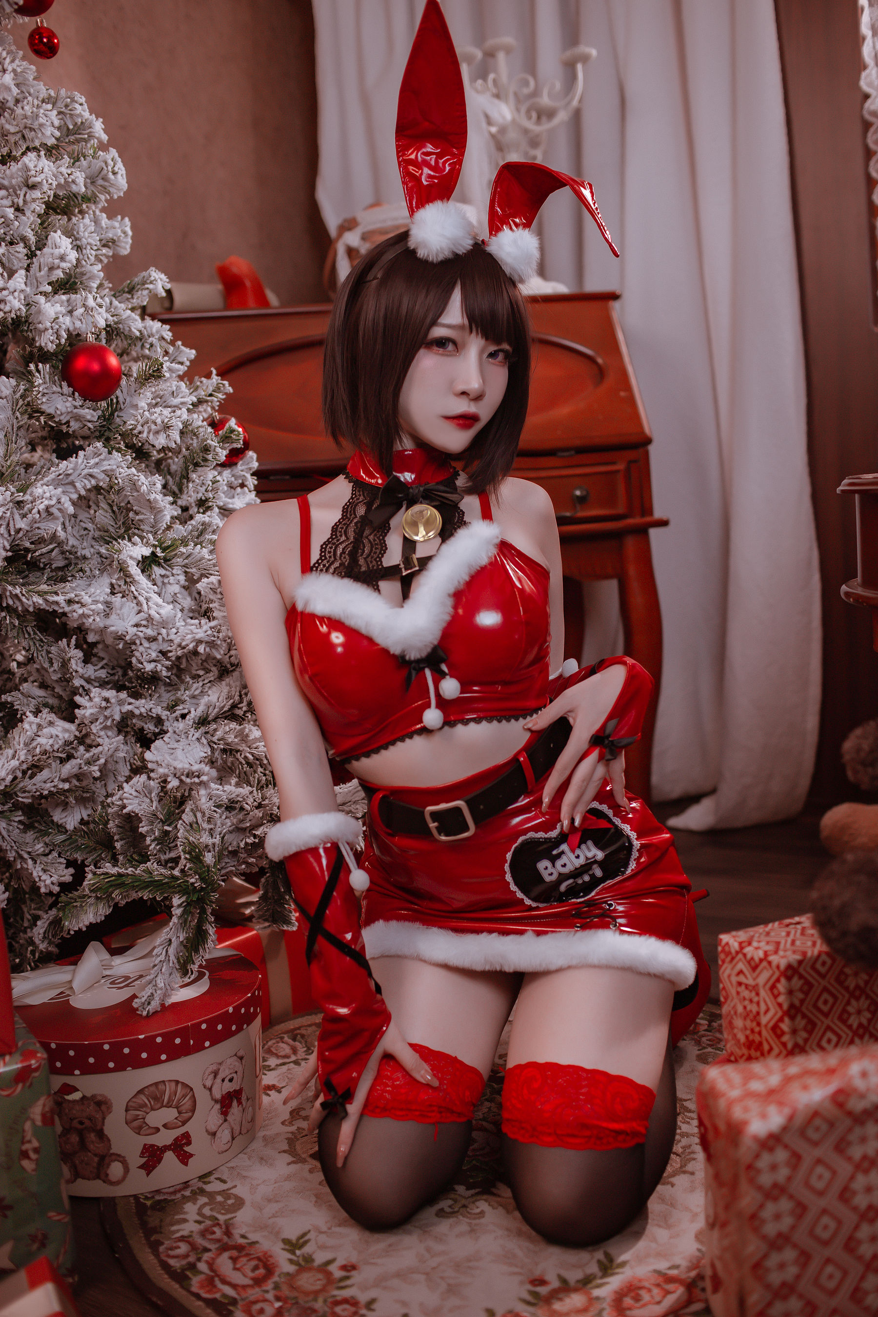 [福利COS] 人气Coser二佐Nisa - 圣诞佐佐第9张