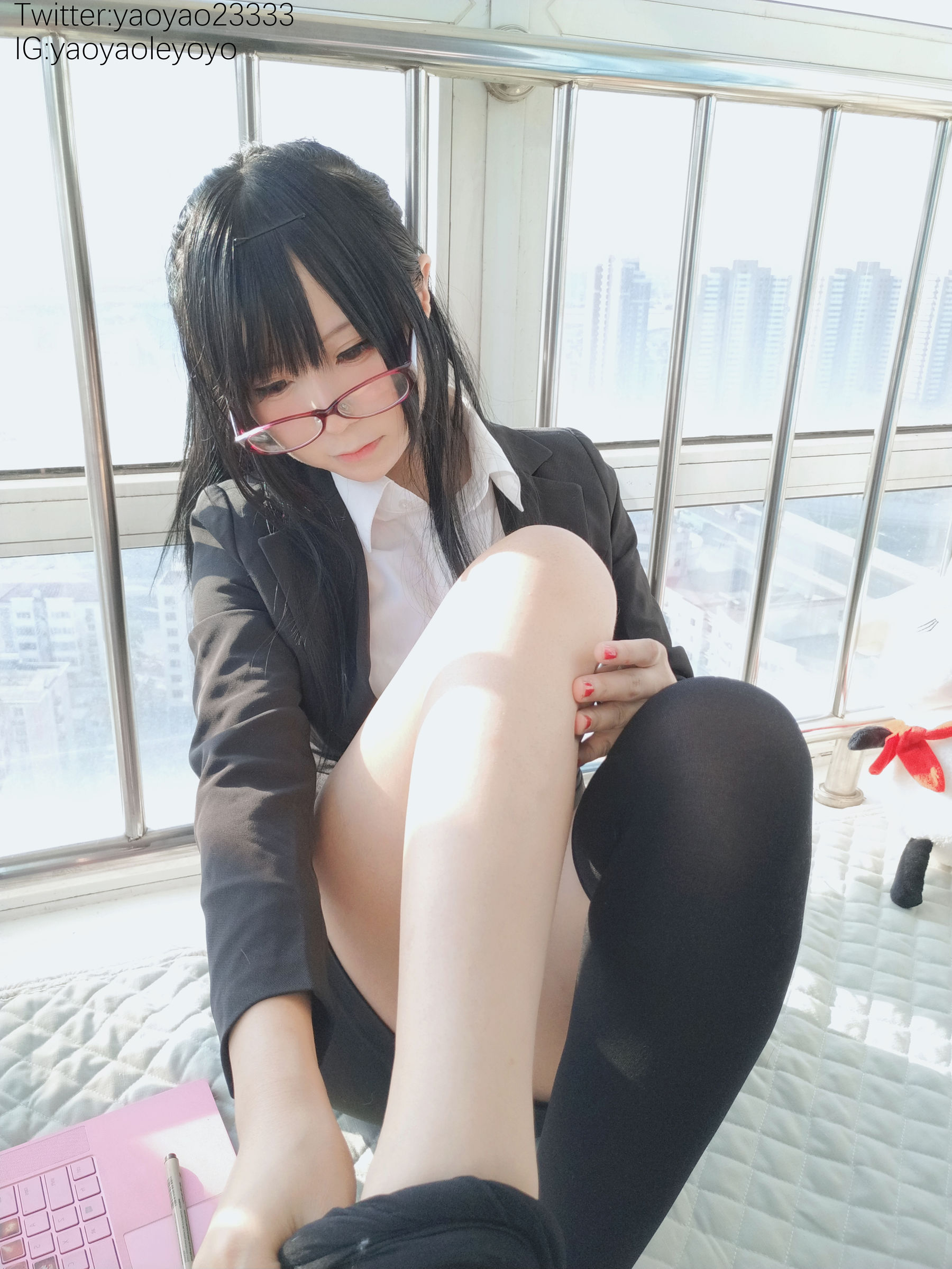 [福利COS] 萌妹子Coser摇摇乐yoyo - 补习老师第8张