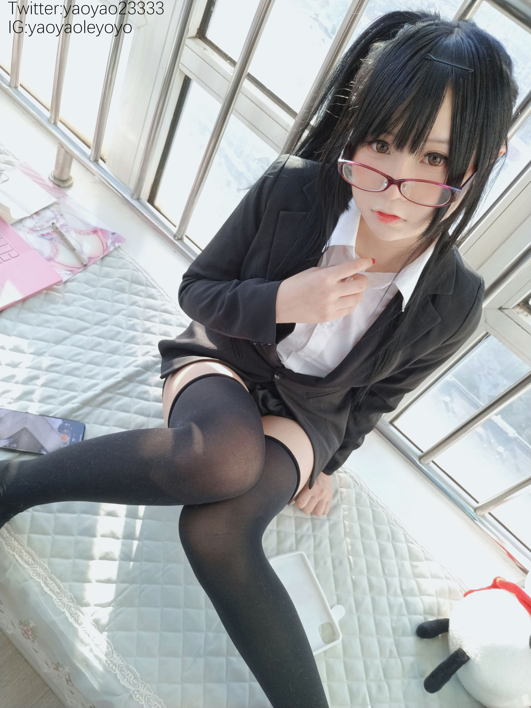 [福利COS] 萌妹子Coser摇摇乐yoyo - 补习老师第22张