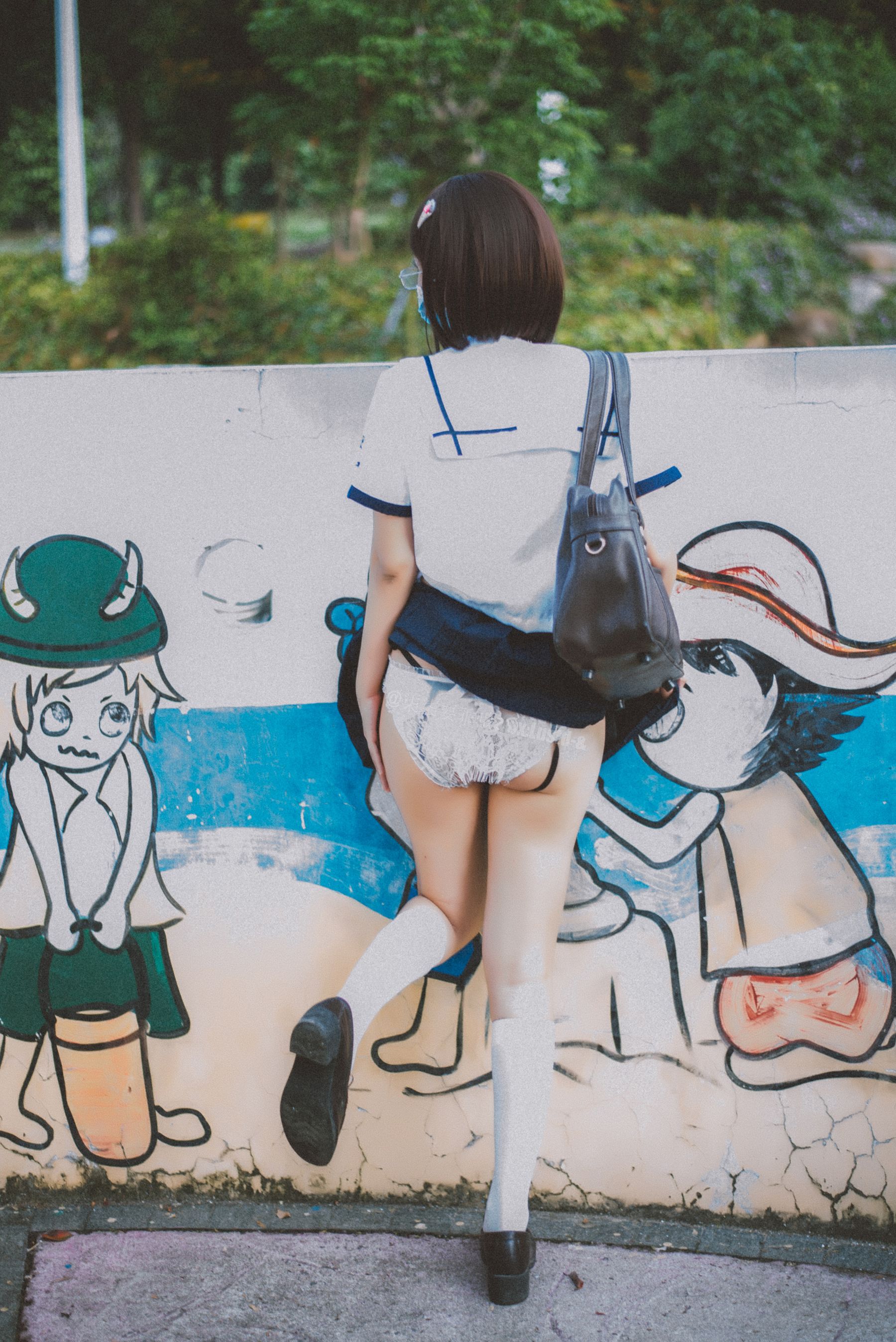 [福利COS] 动漫博主柒柒要乖哦 - 乐园JK第4张