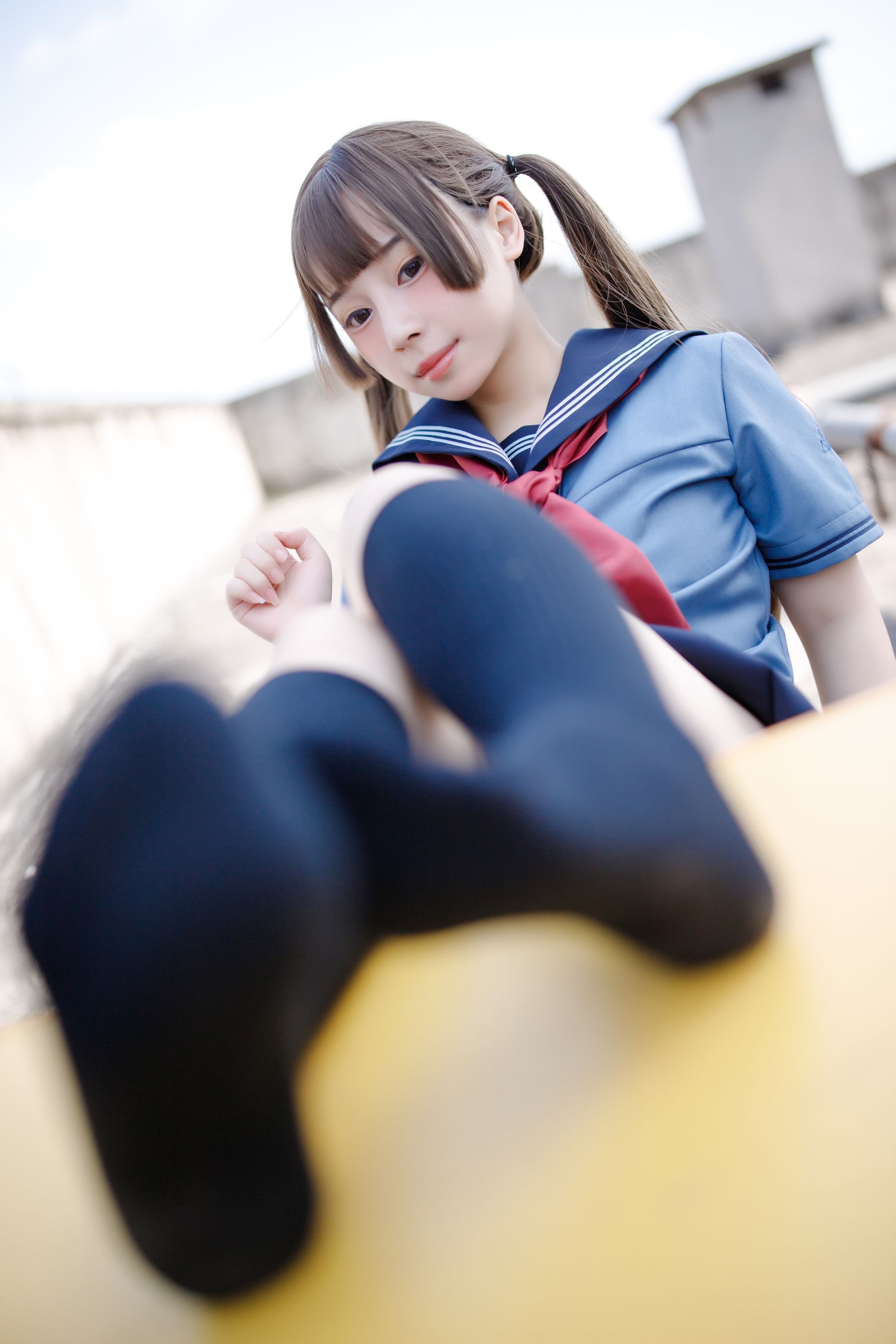 [福利COS] 胡桃猫Kurumineko - 天台的爱之告白第12张