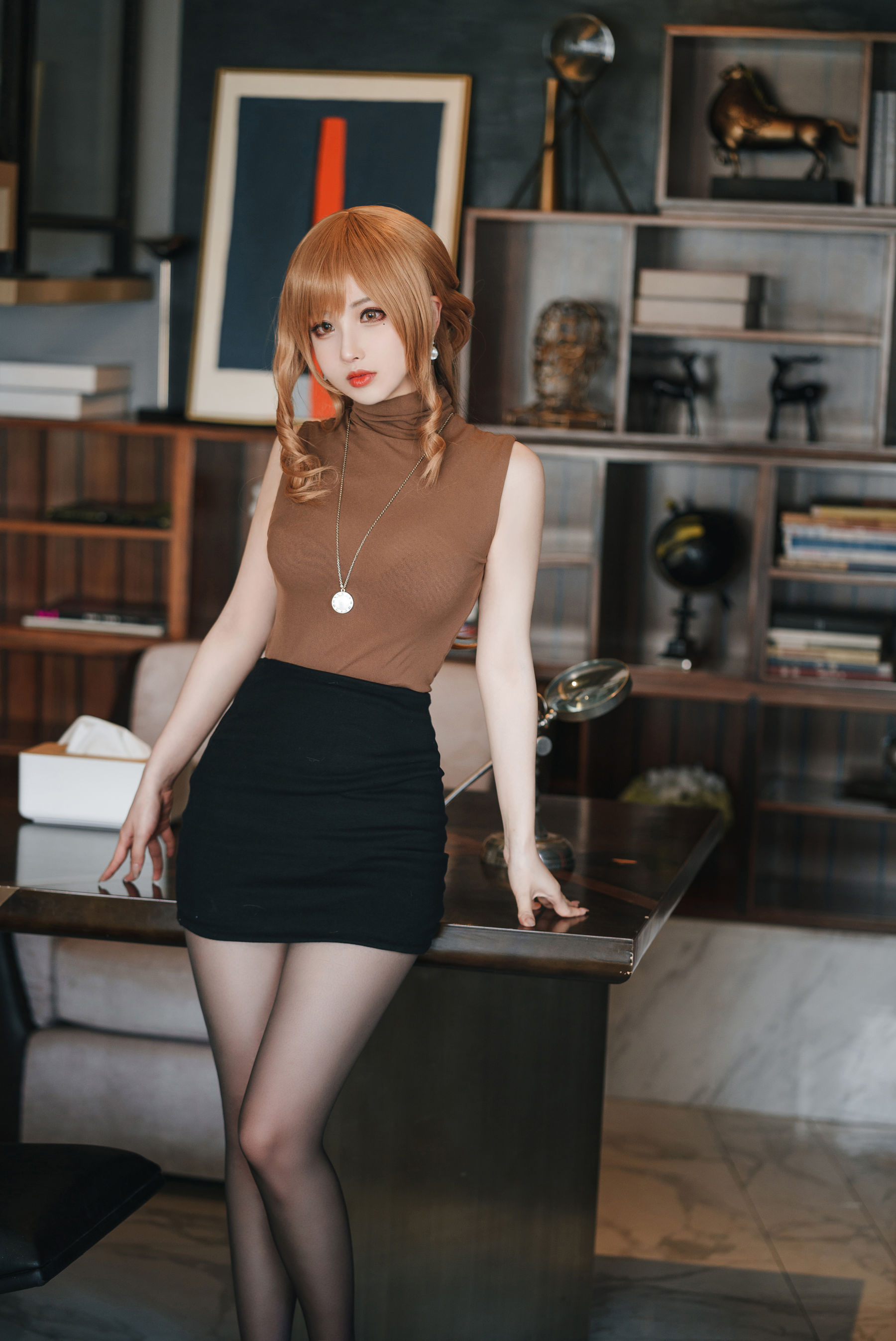 [福利COS] COS福利rioko凉凉子(肉扣热热子) - 人妻的一天-公司篇第3张