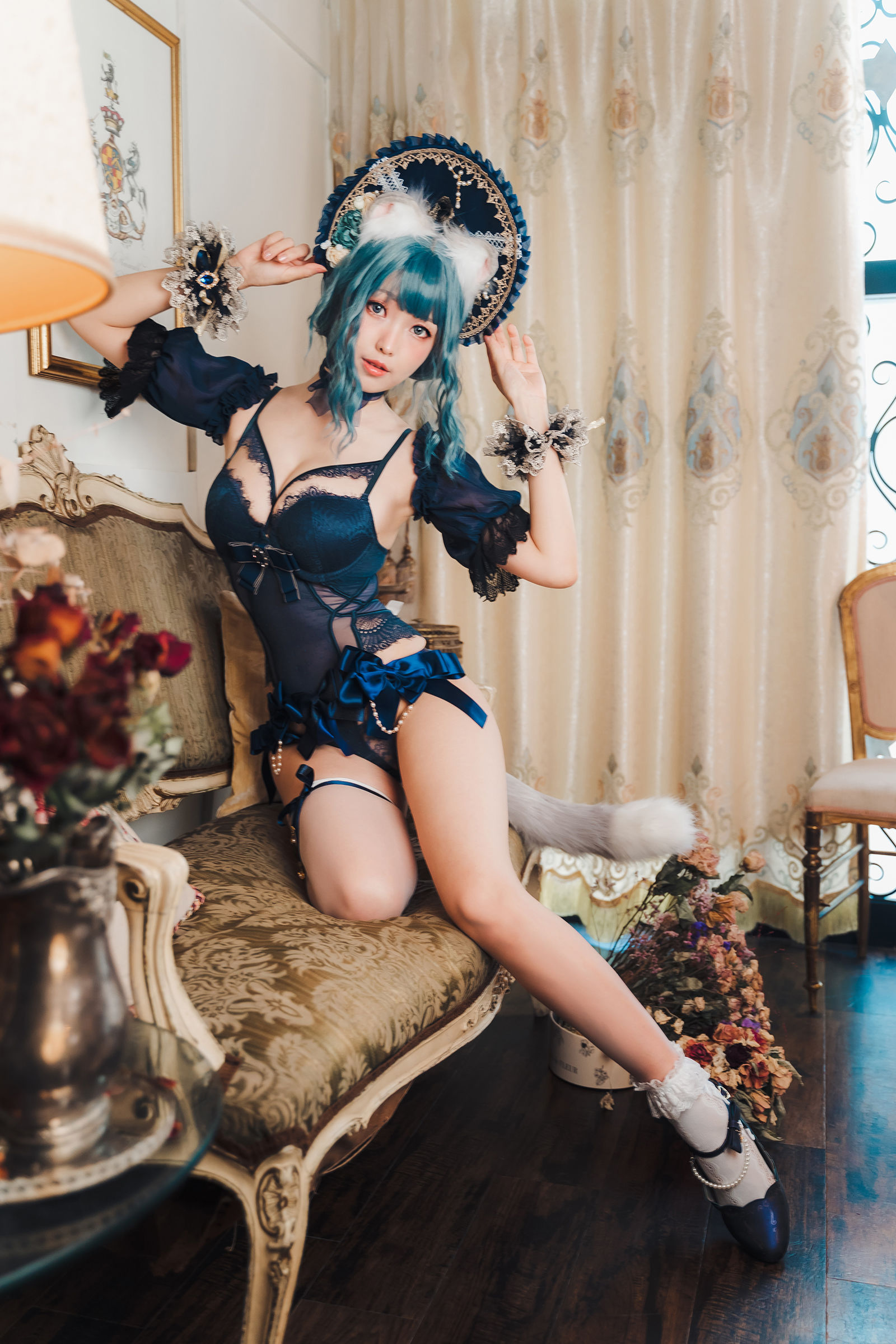 [福利COS] Ely_eee(ElyEE子) - Scottish Fold Cat Doll 摺耳貓少女人形第17张