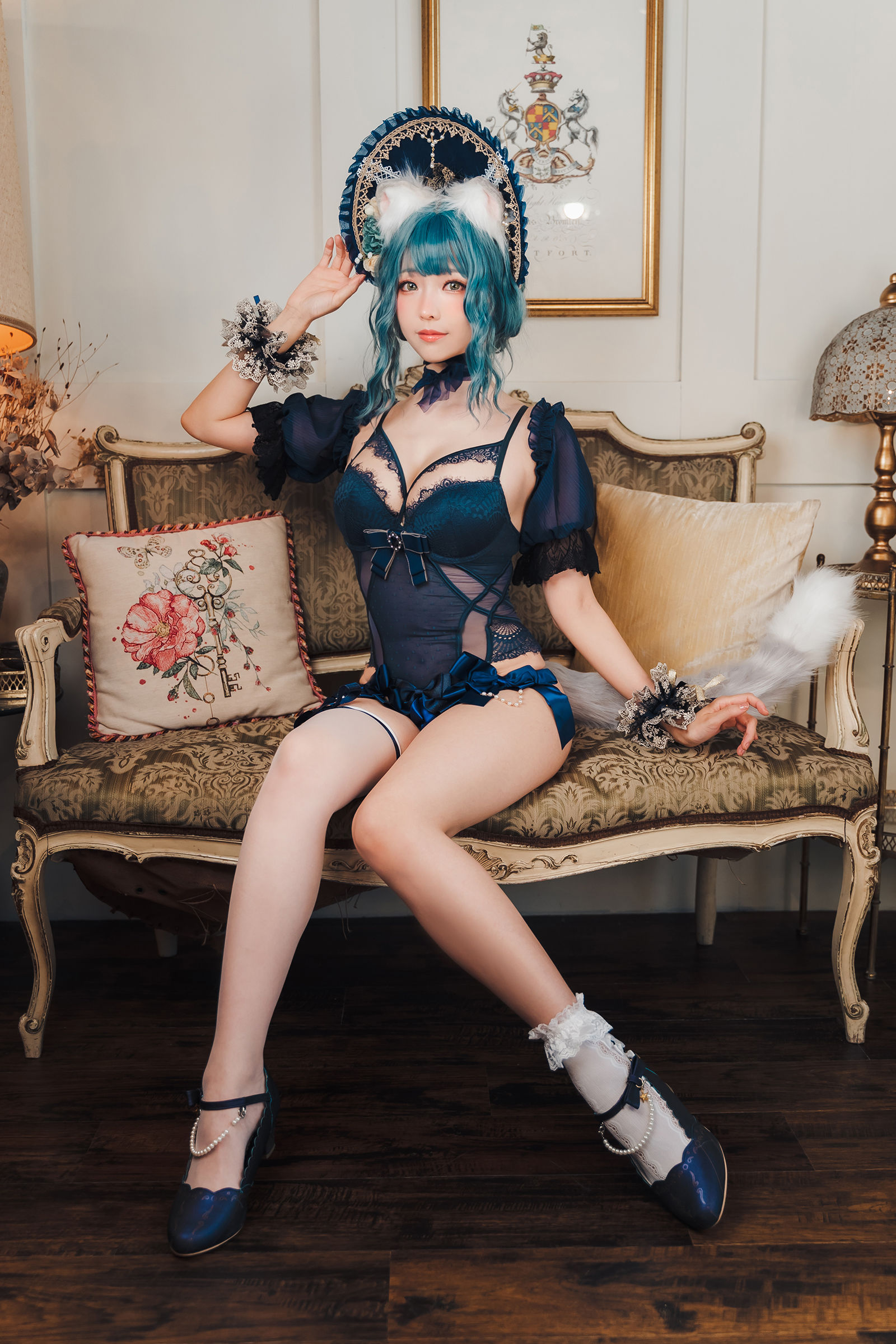 [福利COS] Ely_eee(ElyEE子) - Scottish Fold Cat Doll 摺耳貓少女人形第19张