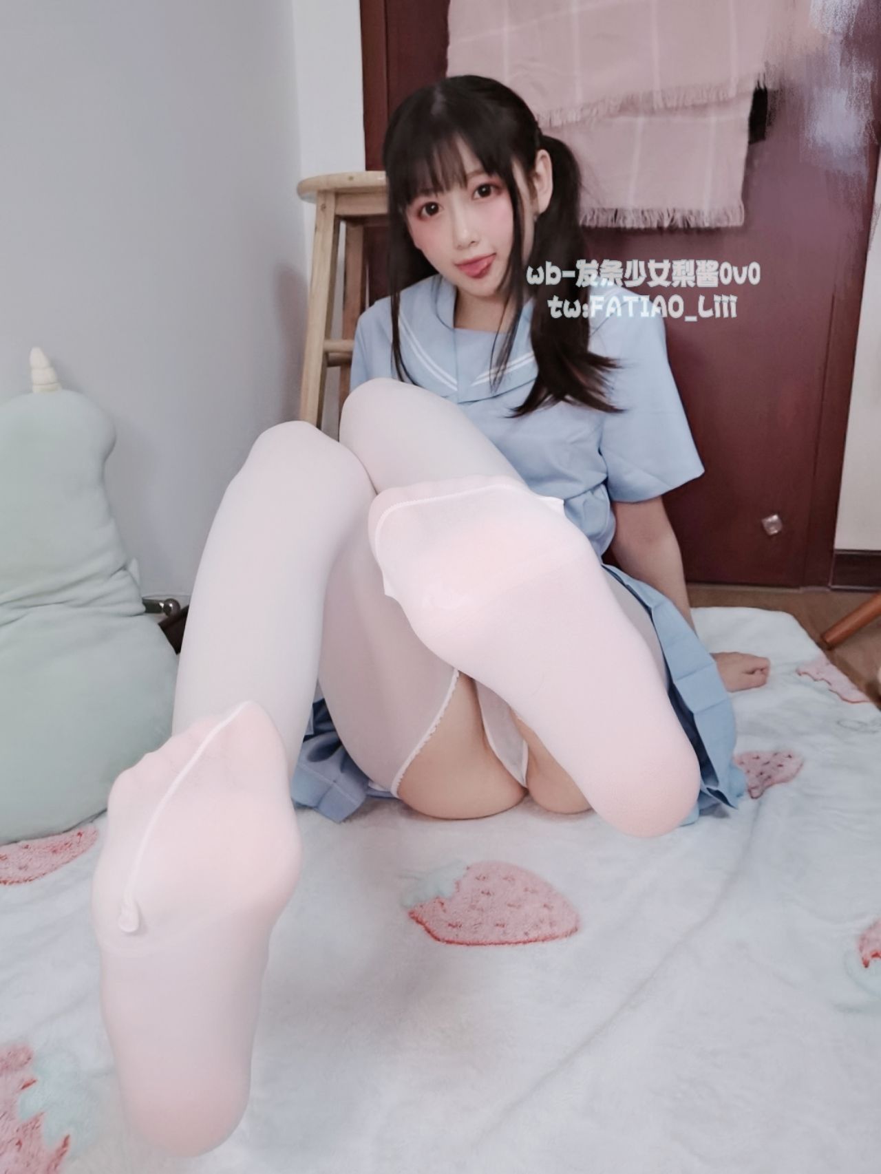 [福利COS] 迷之呆梨(发条少女) - 水蓝JK第7张