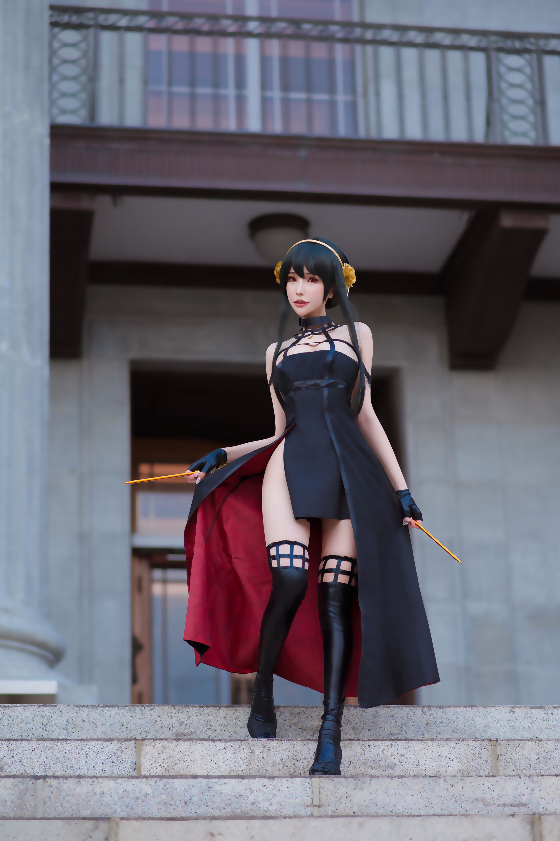 [福利COS] 花リリ(Plant Lily) - Yor Forger第6张