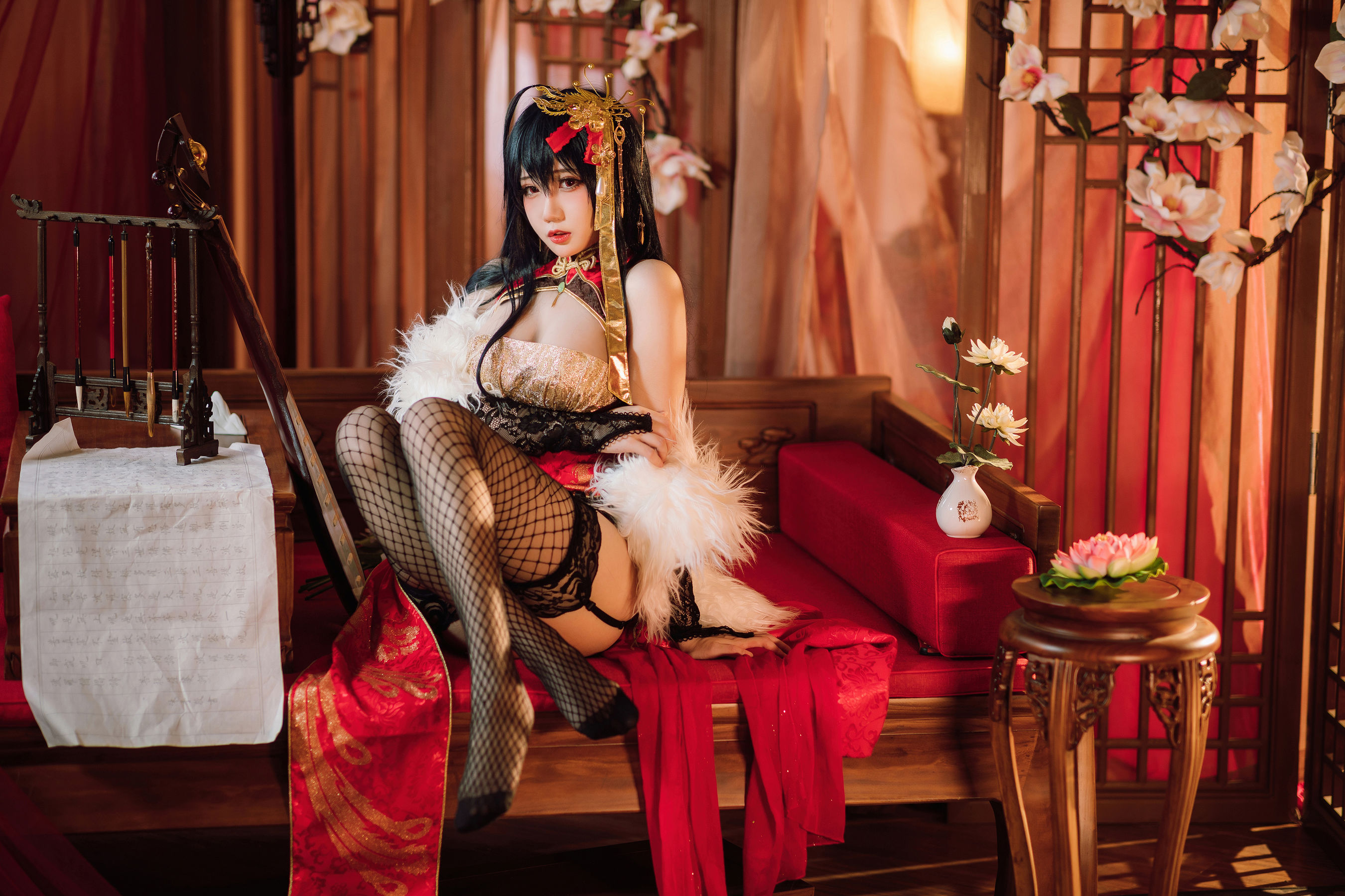 [福利COS] 焖焖碳 - 大凤旗袍第3张