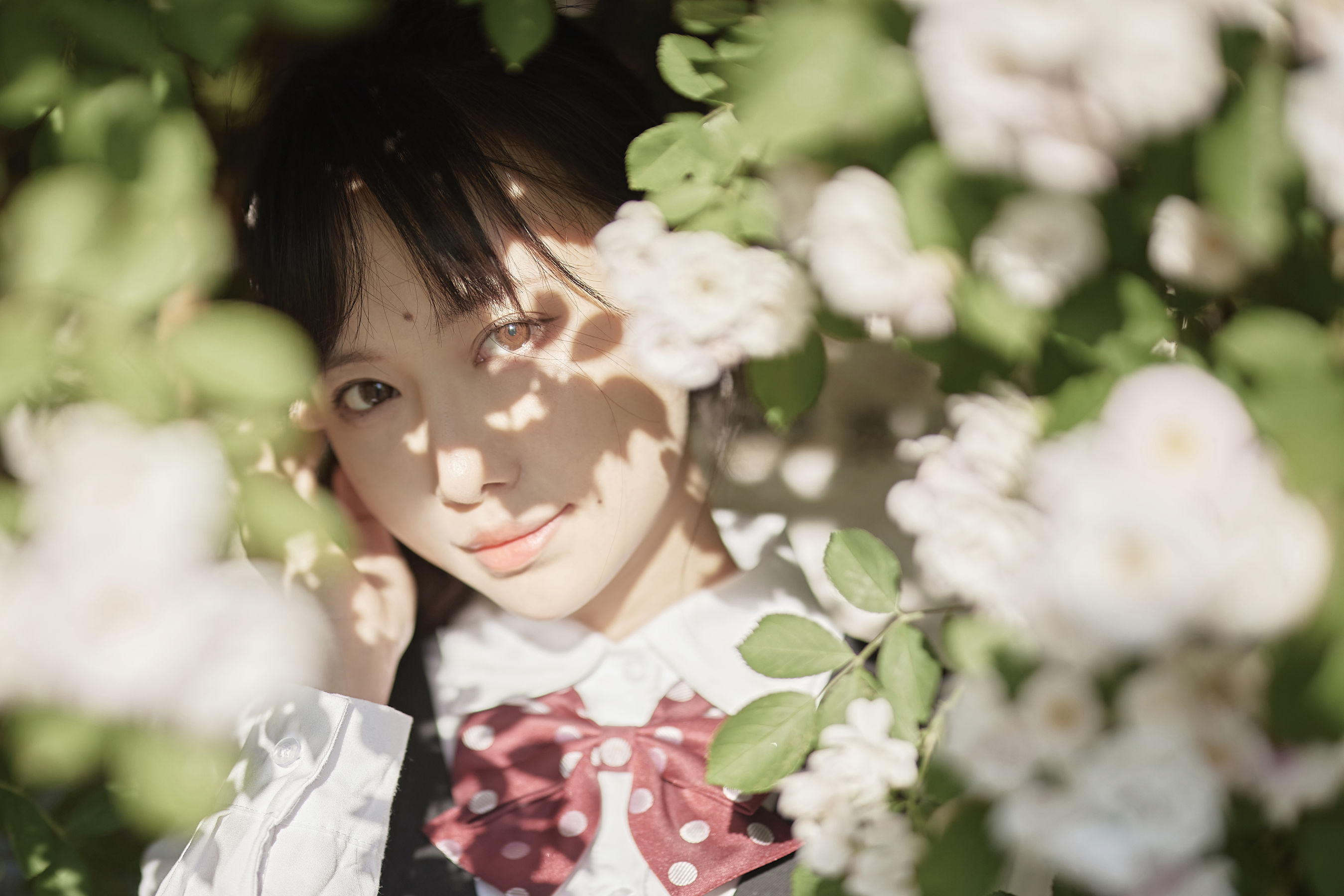 [福利COS] Shika小鹿鹿 - 蔷薇JK第4张