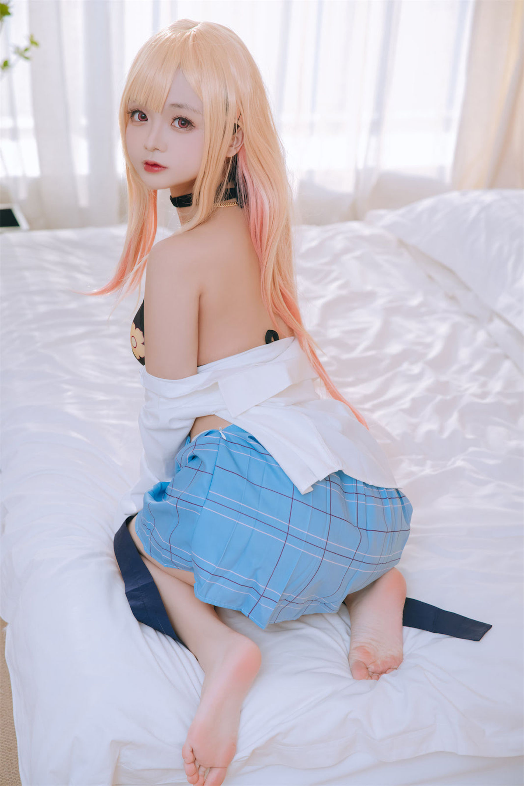 [福利COS] Cosplay日奈娇 - 更衣人偶喜多川海梦泳装第16张