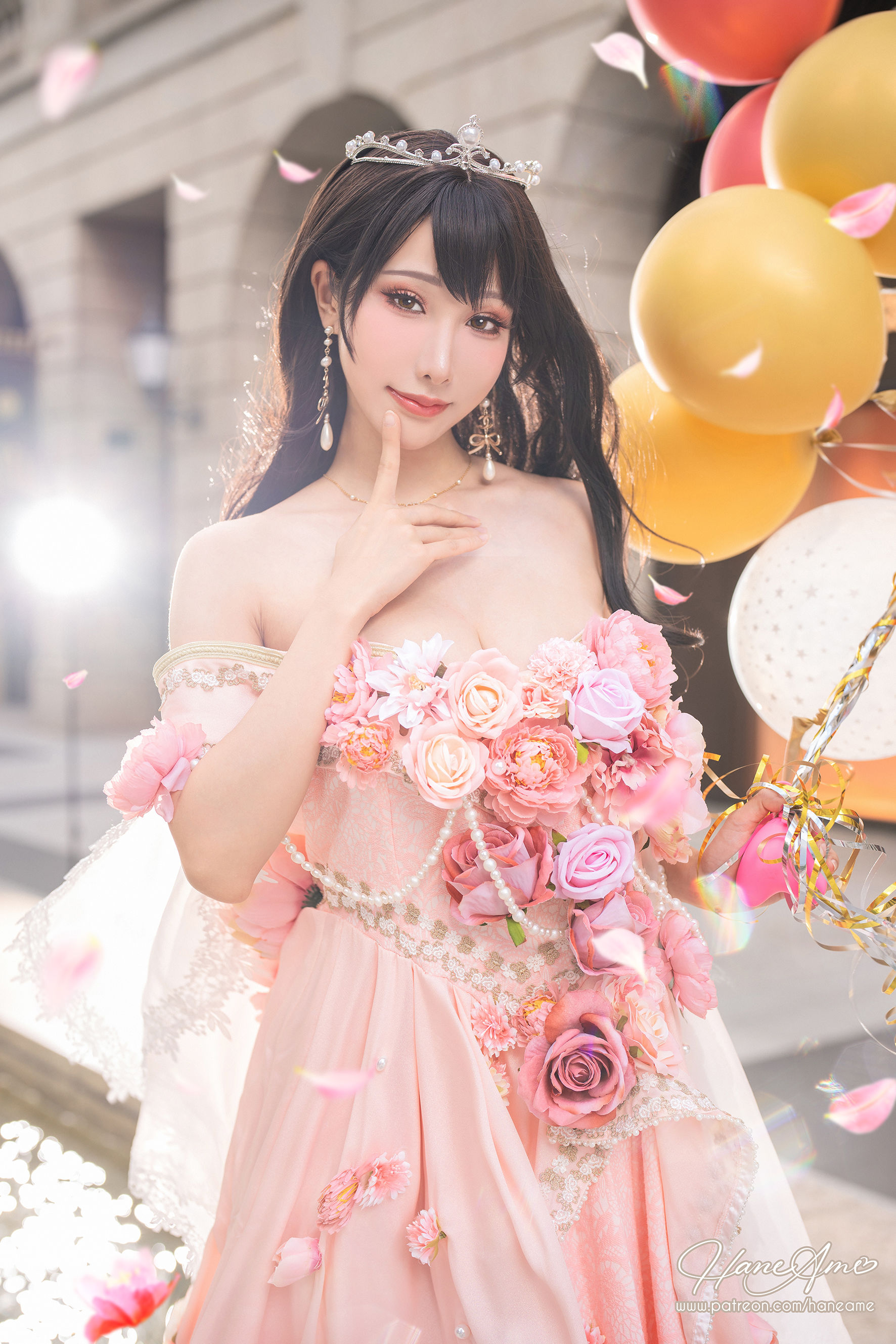 [福利COS] Hane Ame 雨波写真 - 生日礼服第3张