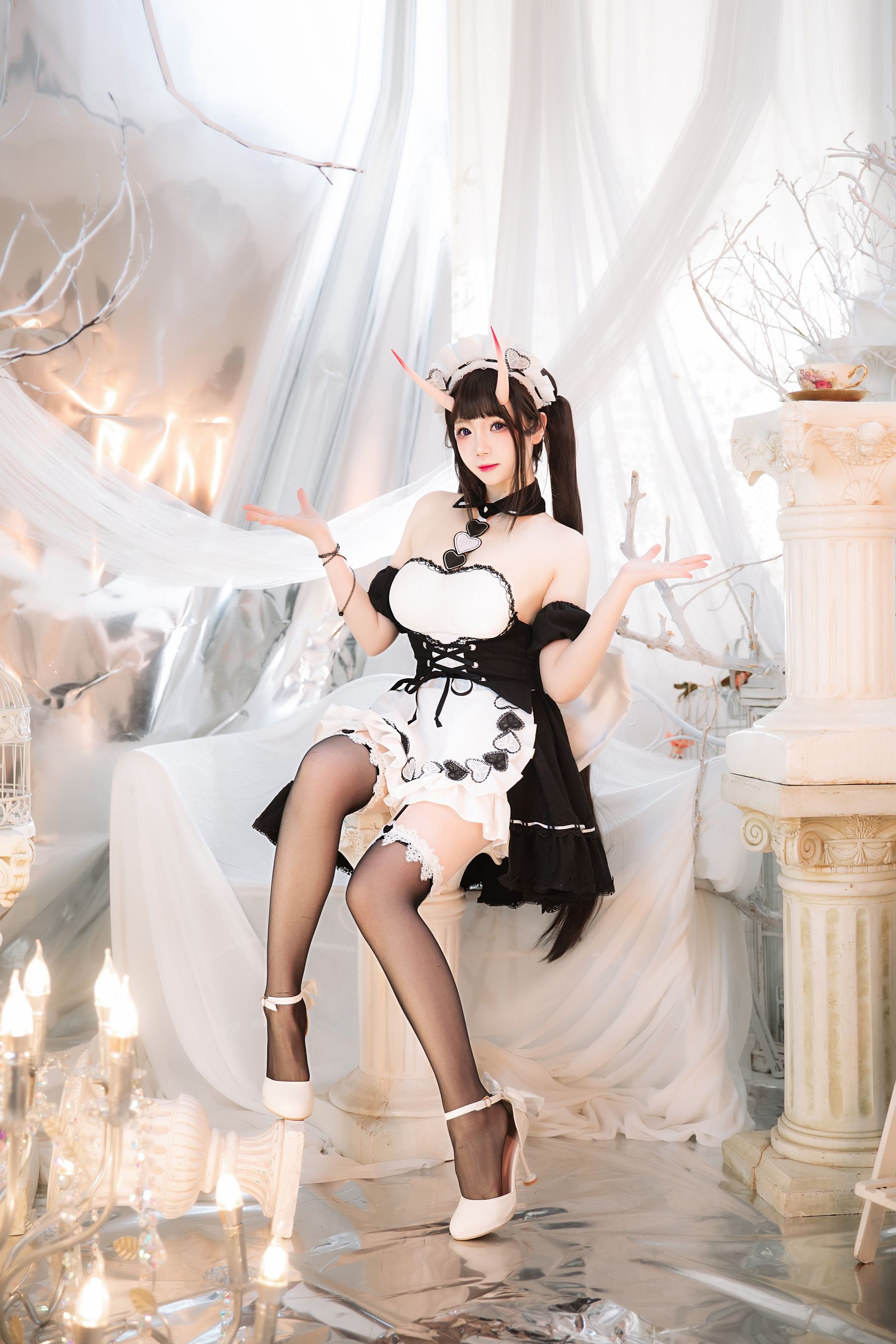 [福利COS] 动漫博主雪晴Astra - 能代女仆第13张