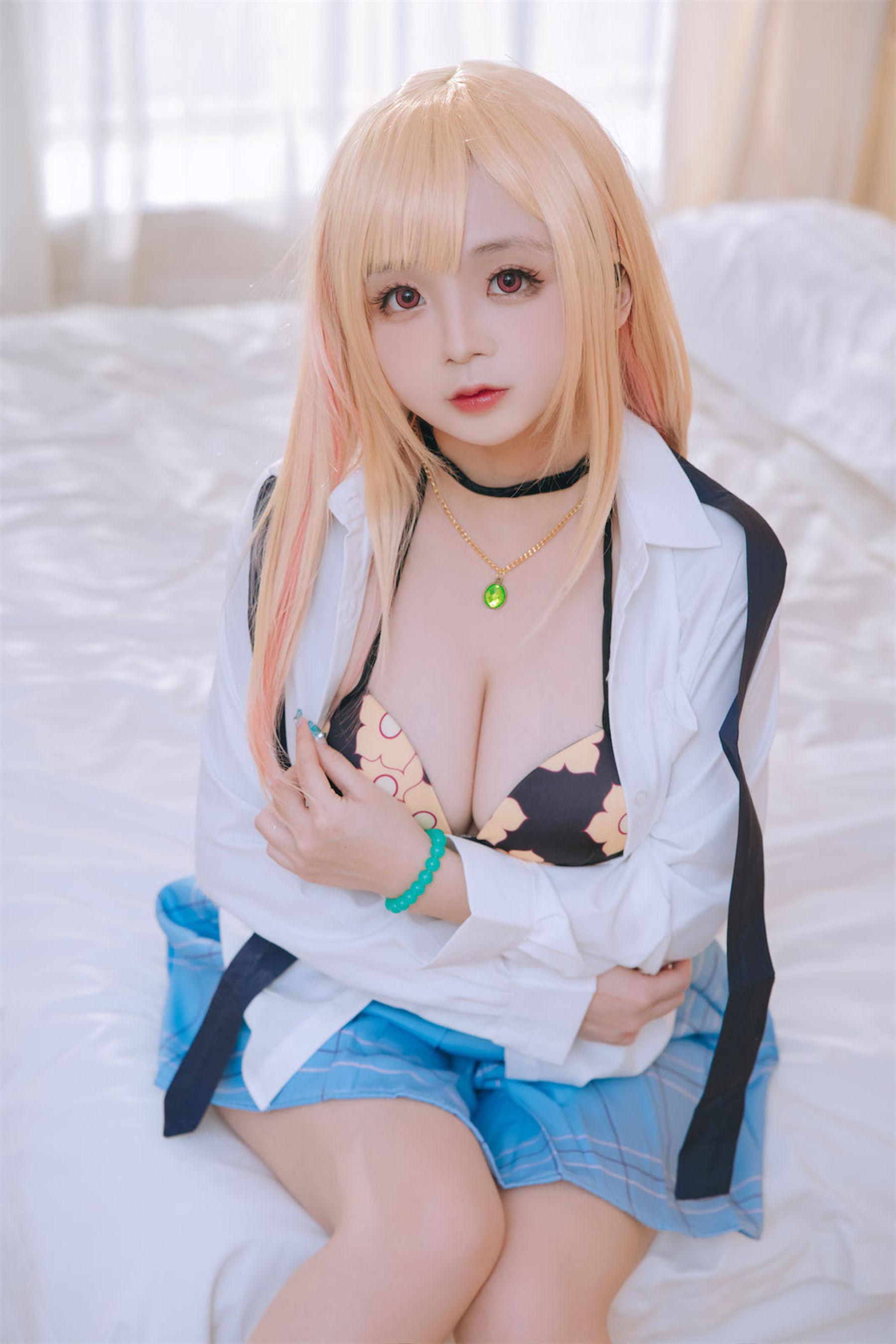 [福利COS] Cosplay日奈娇 - 更衣人偶喜多川海梦泳装第15张