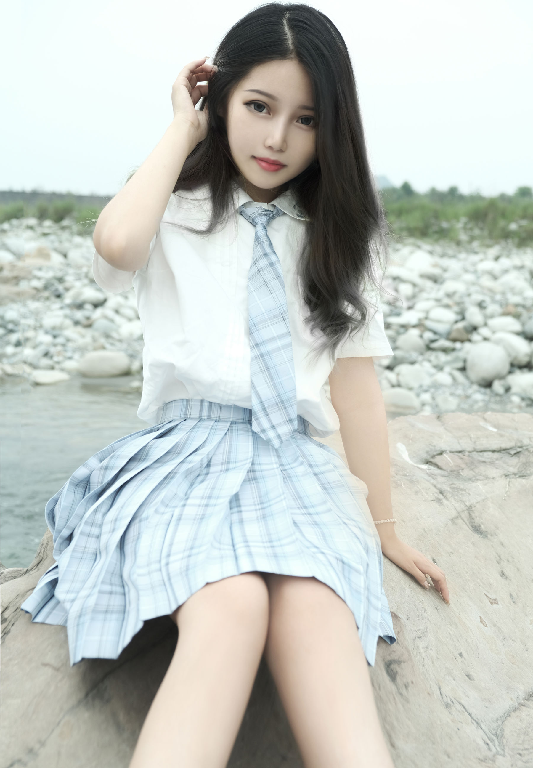 [福利COS] eloise软软 - 河边JK第5张