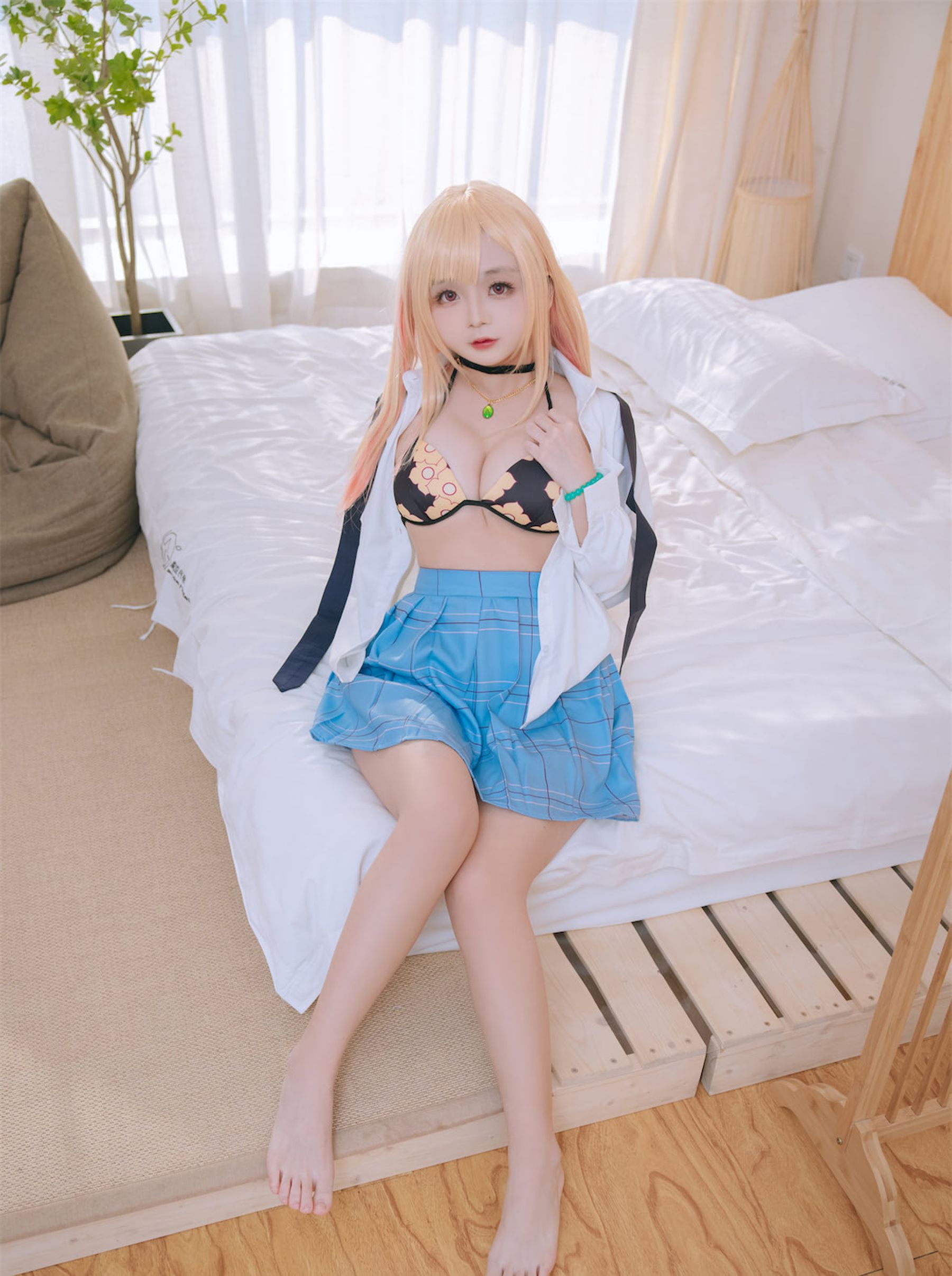 [福利COS] Cosplay日奈娇 - 更衣人偶喜多川海梦泳装第15张