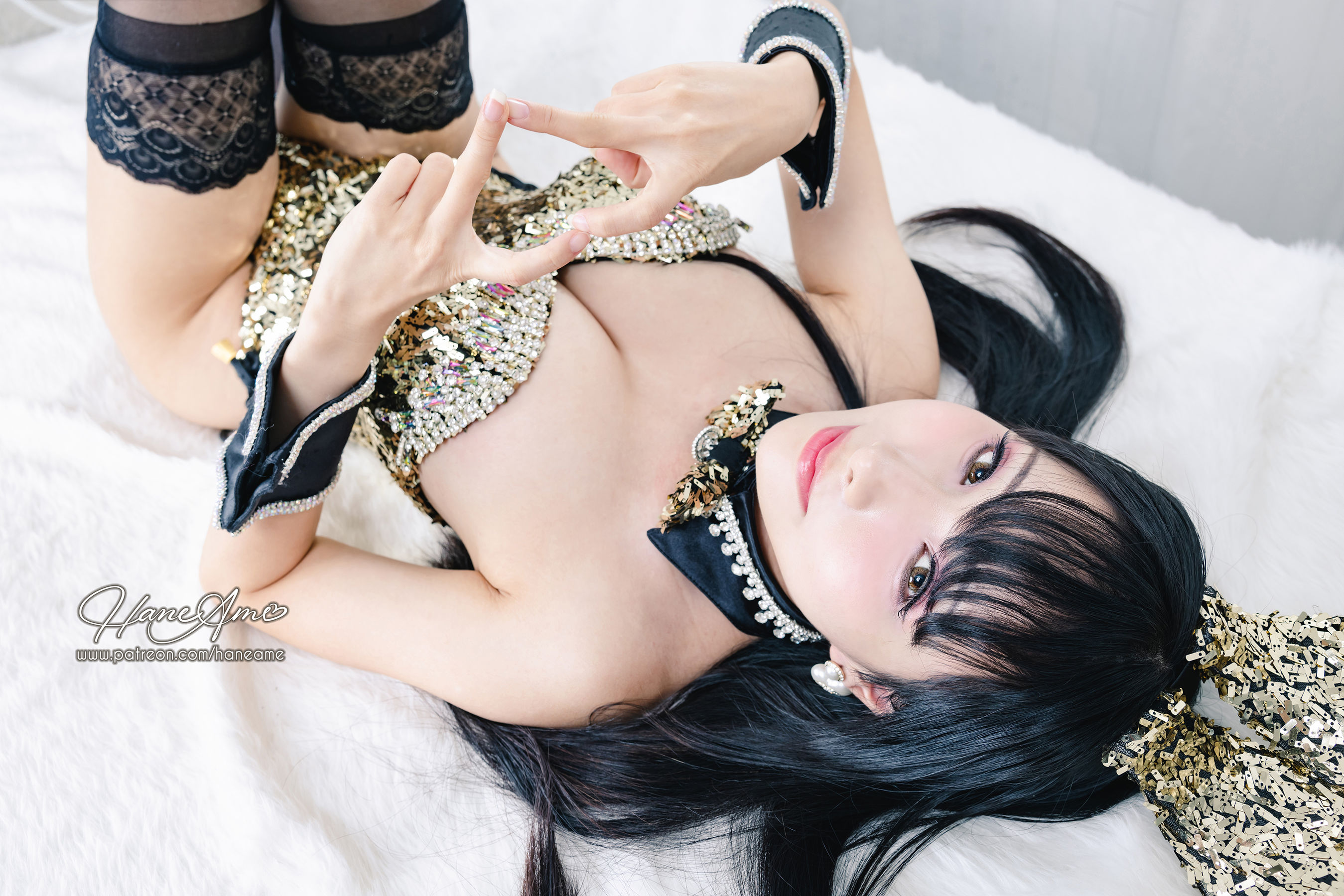 [福利COS] Hane Ame 雨波写真 - Original Dazzling Bunny 金炫兔女郎第10张