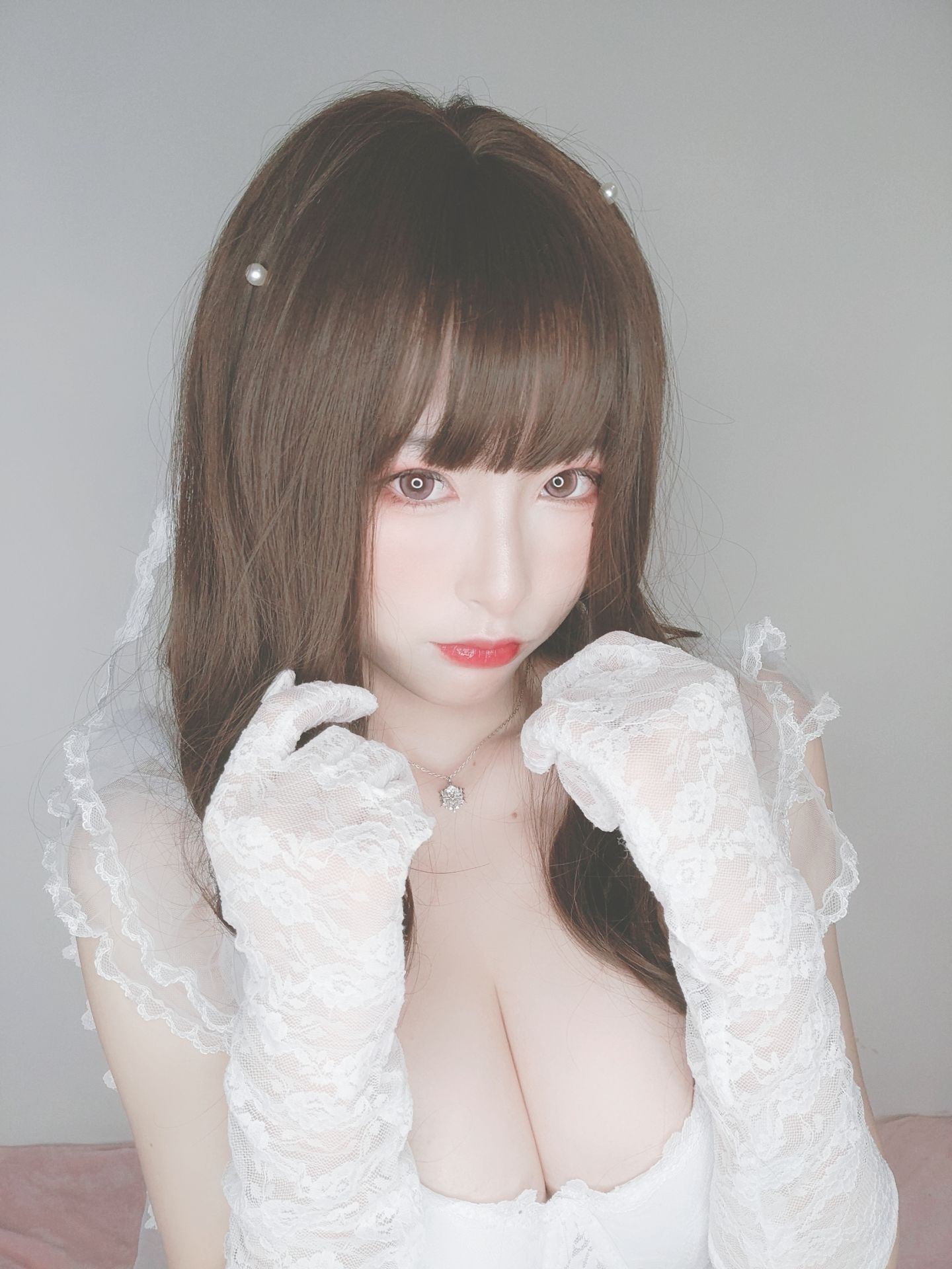 [福利COS] 尤物清水由乃 - 花嫁自拍第7张