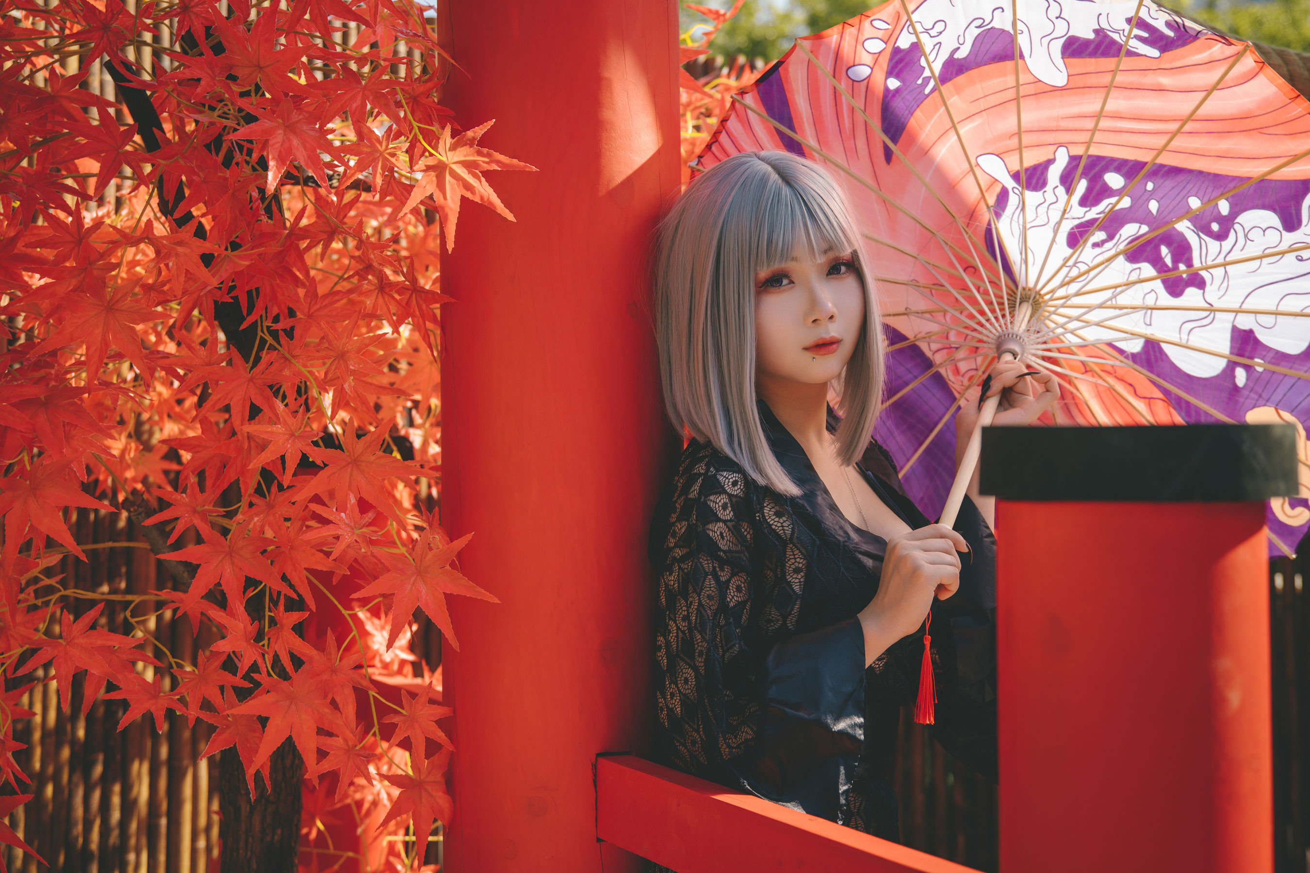 [福利COS] 末夜787 - 五月舰长 和服第16张