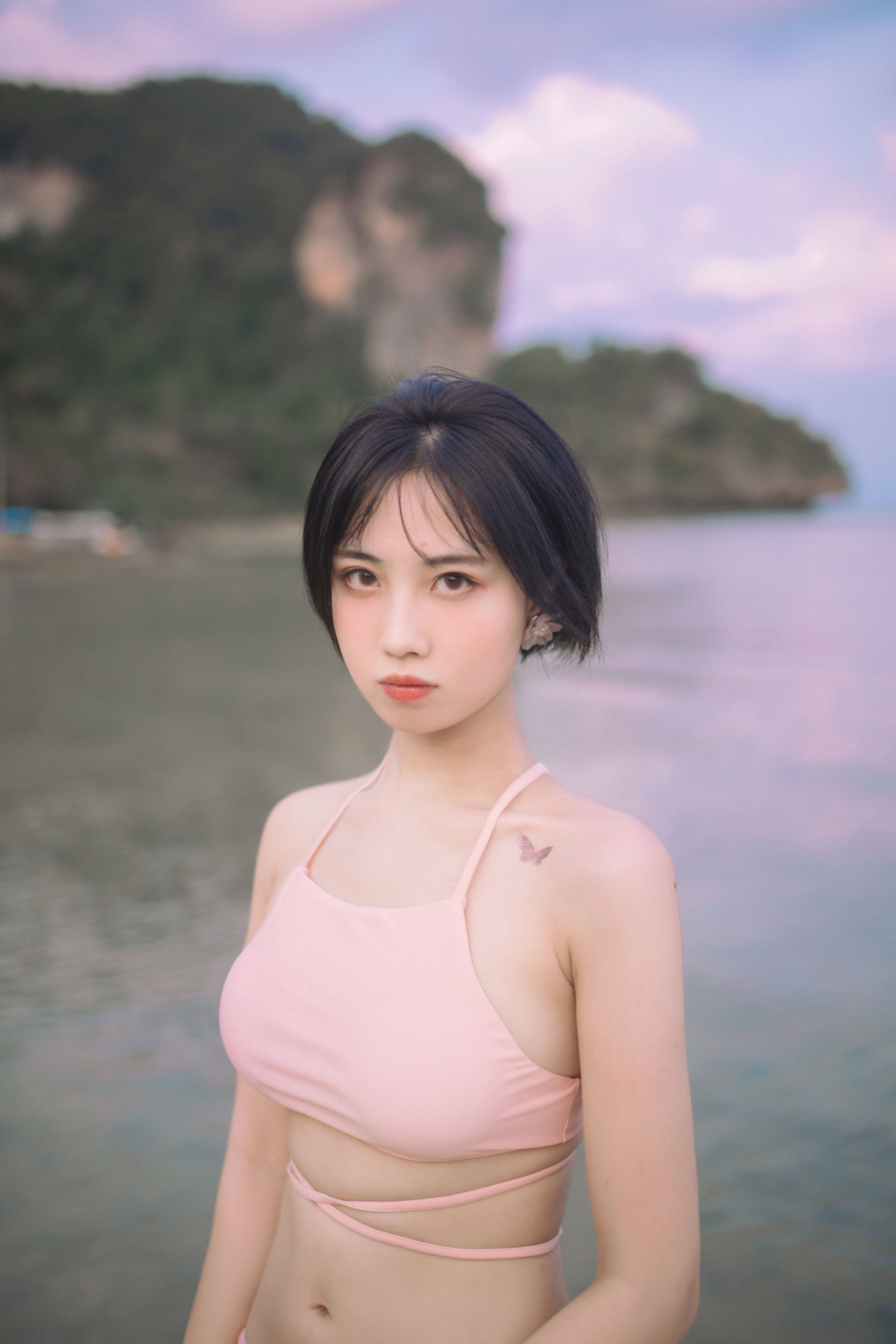 [福利COS] 次元少女念雪ww - 粉色泳衣第7张