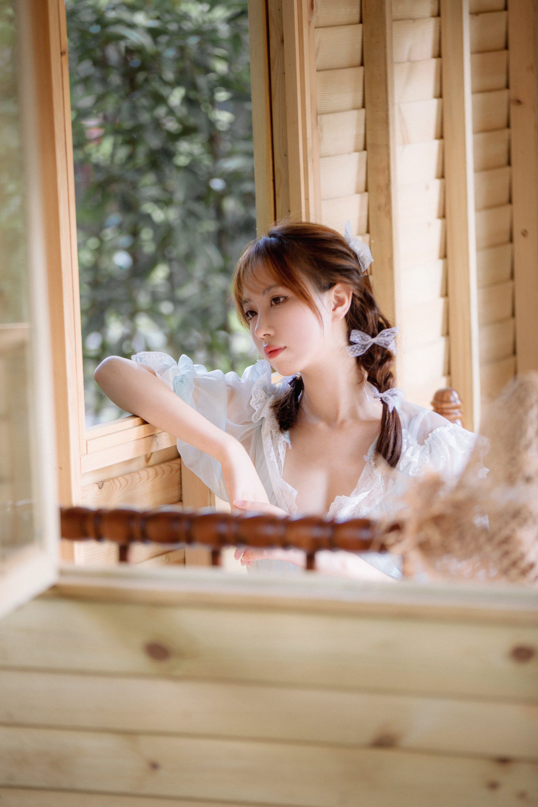 [福利COS] 次元少女念雪ww - 蓝纱衣第14张