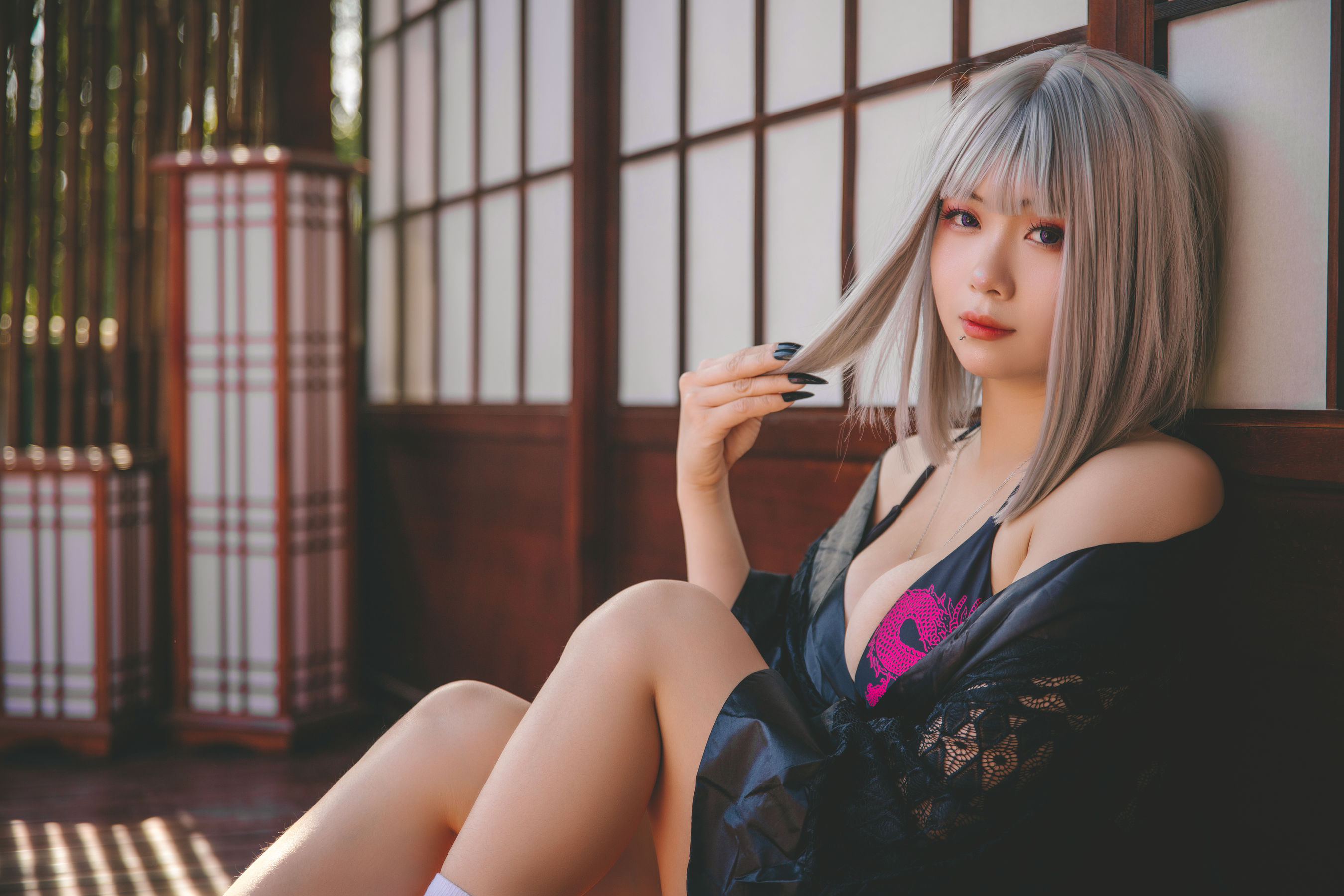 [福利COS] 末夜787 - 五月舰长 和服第14张