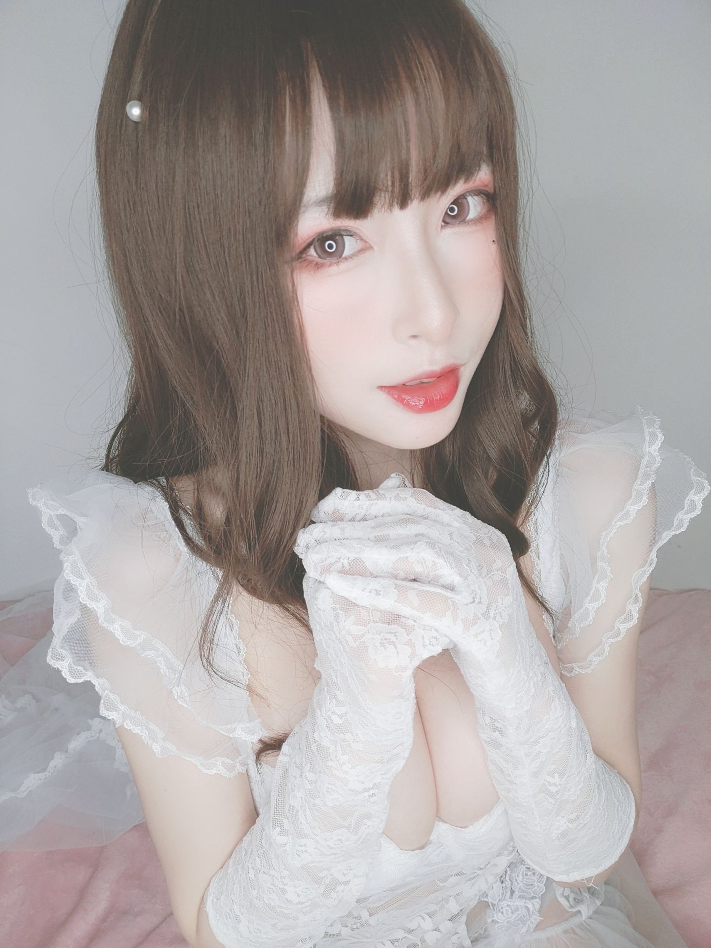 [福利COS] 尤物清水由乃 - 花嫁自拍第5张