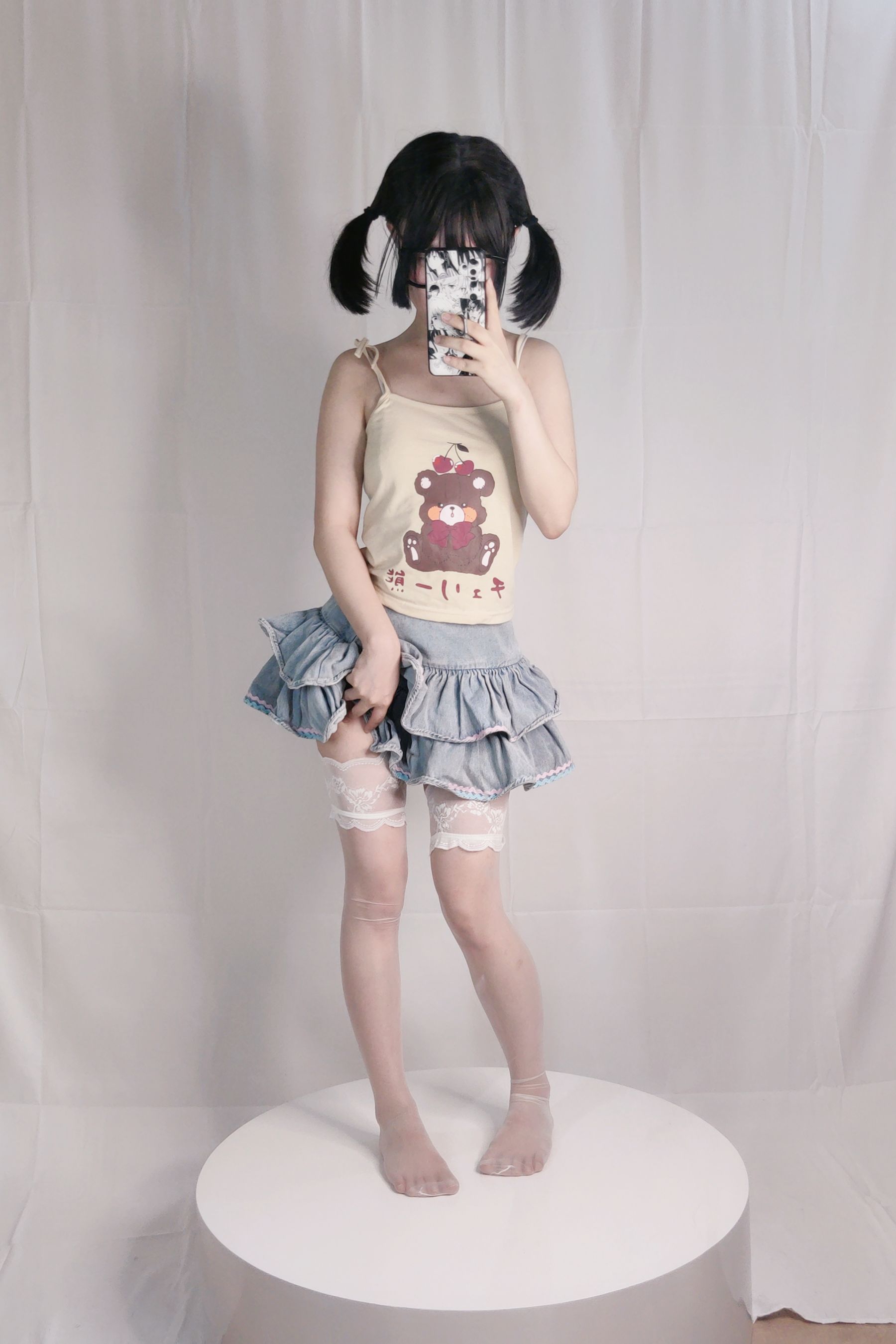 [福利COS] 神沢永莉 - 绫蛋糕裙吊带袜汐第1张